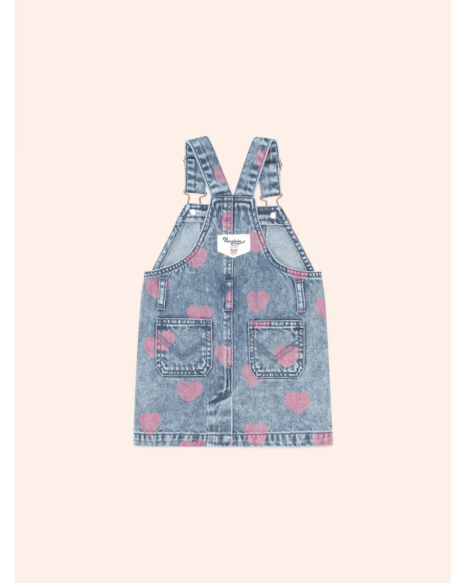 Dreamy Denim Hearts Pinafore - Image 6