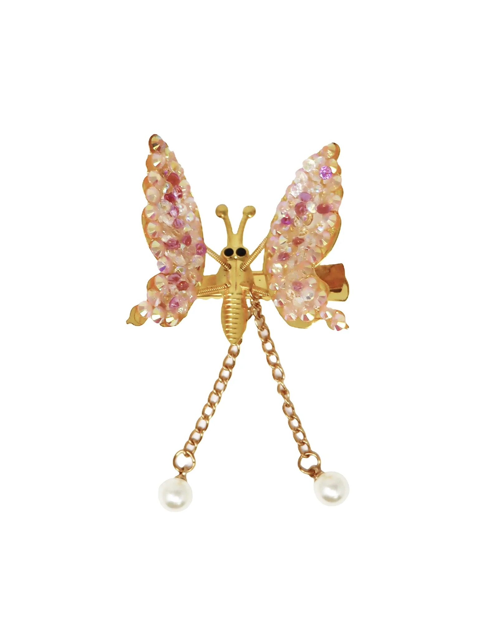 Embellished flutter Fly Hair Clip