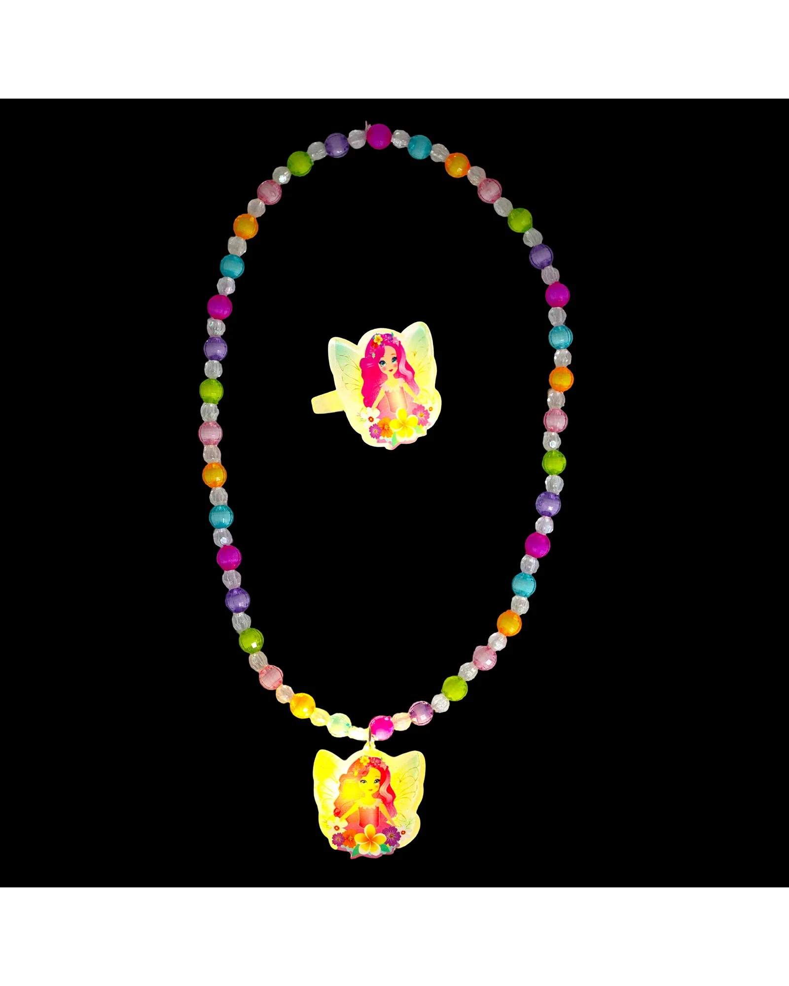 Fairy Magic Light Up Necklace & Ring Set - Image 3