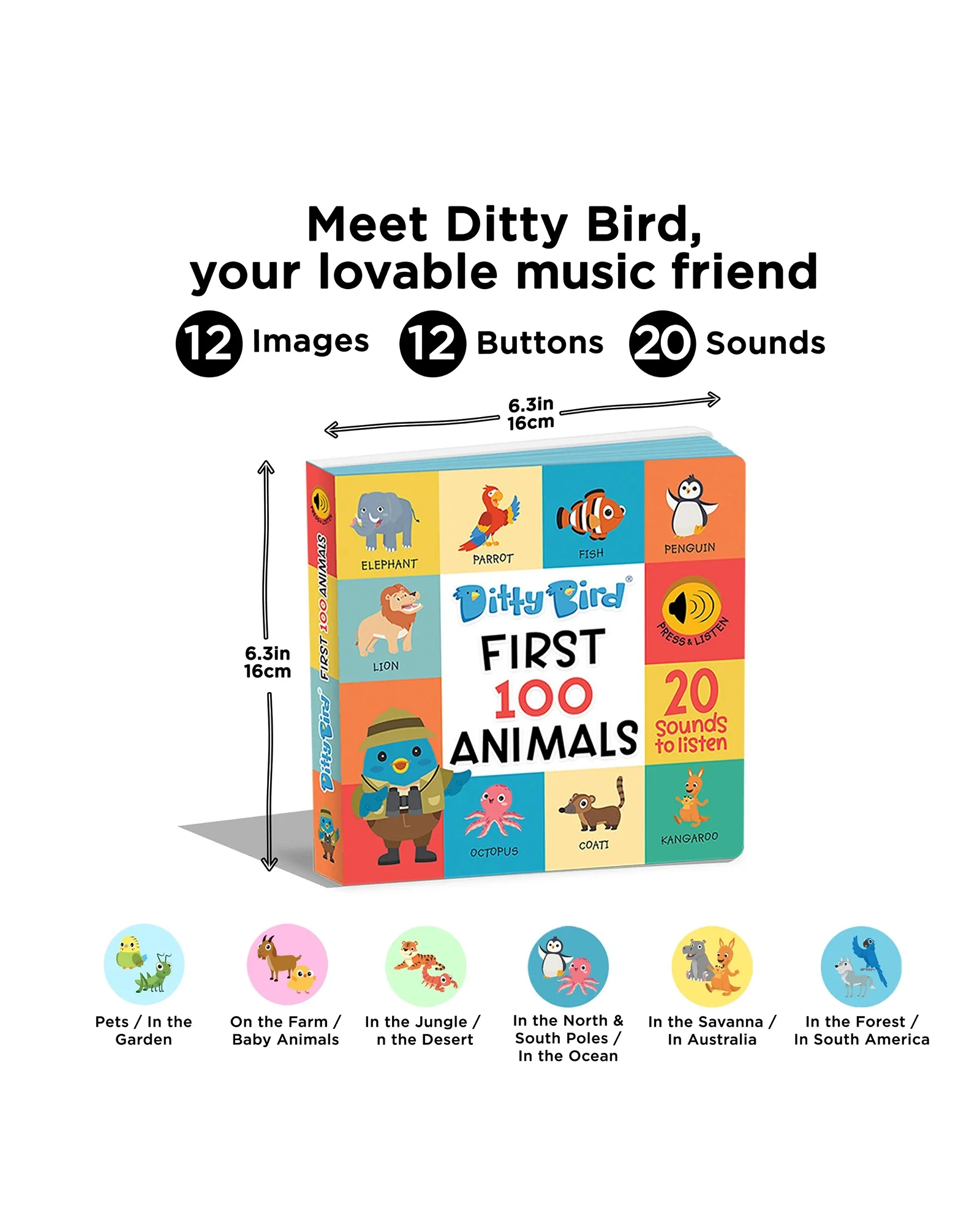 First 100 Animals Board Book - Image 3