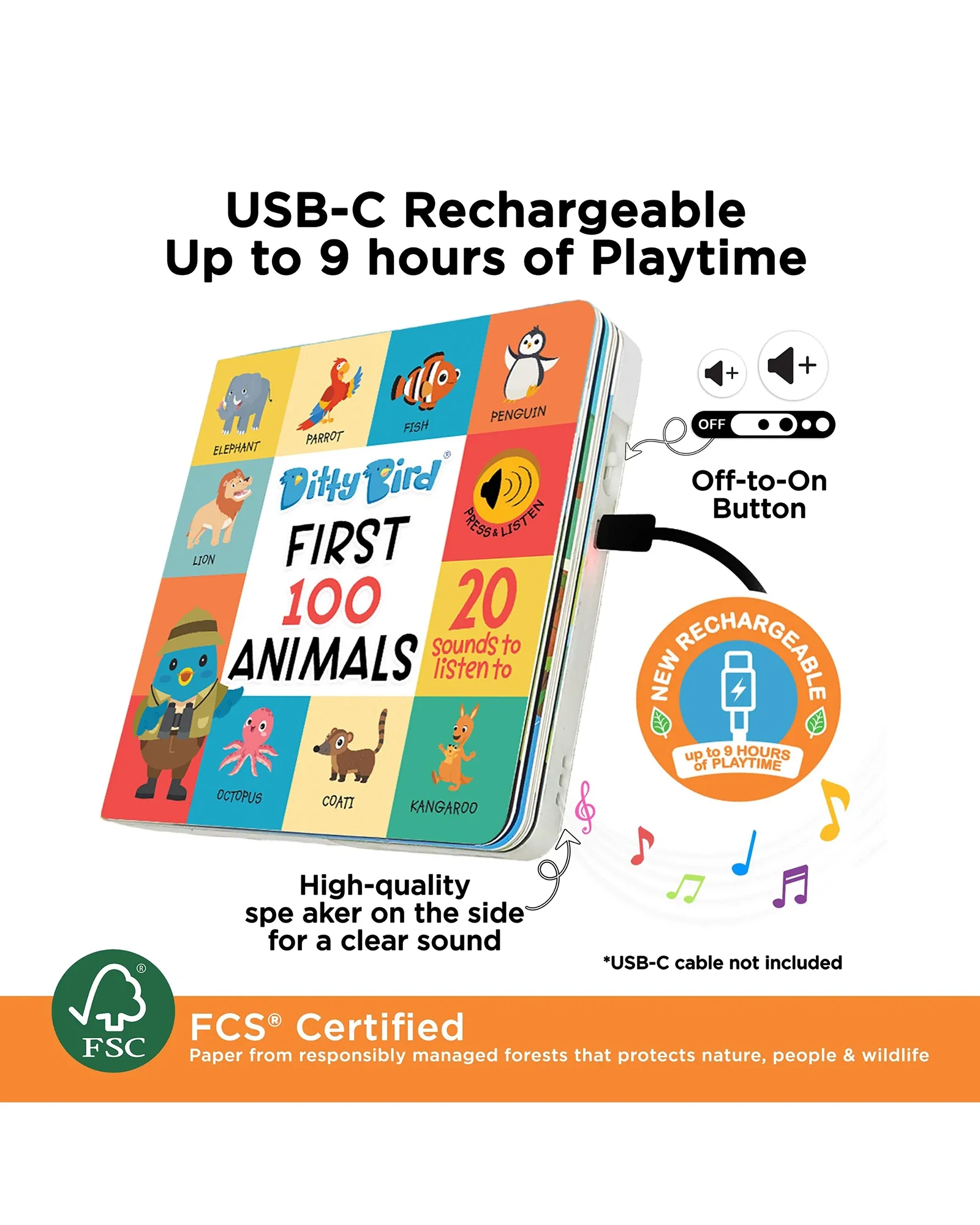 First 100 Animals Board Book - Image 5