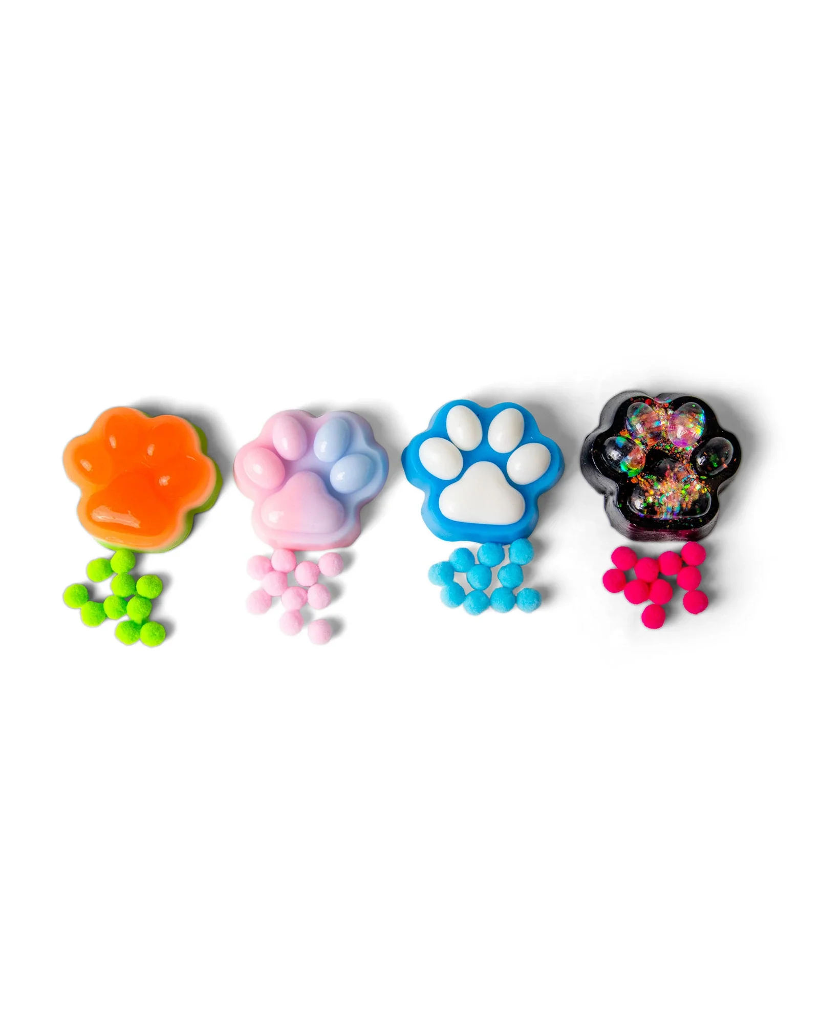 Scrunchems Sticky Squishy Paw Prints - Assorted - Image 2