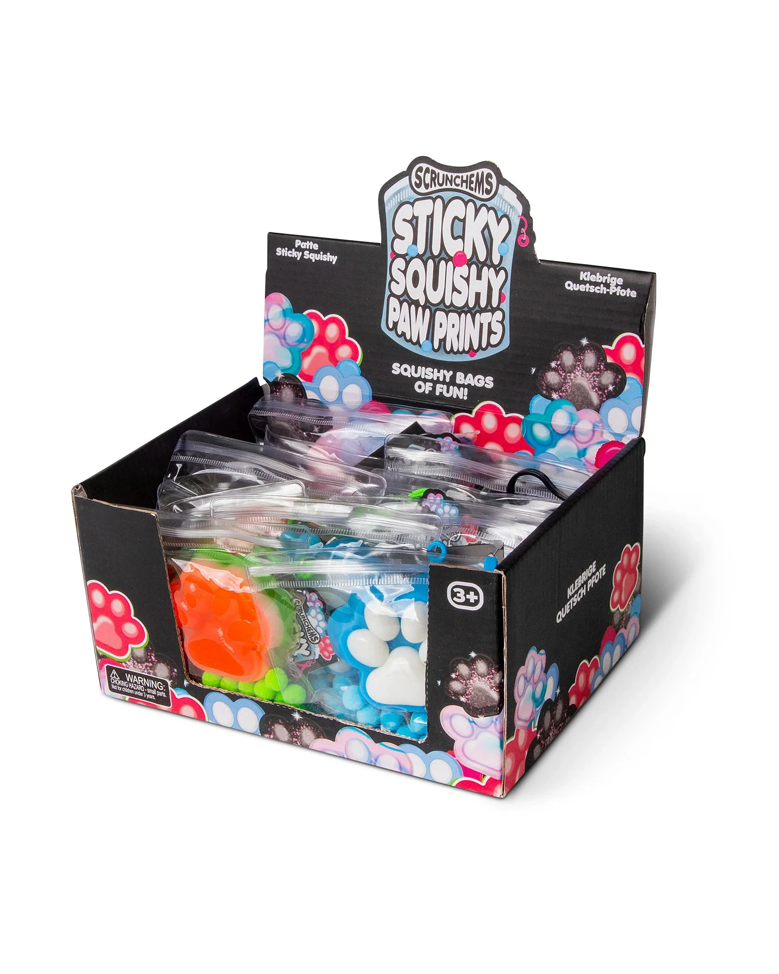Scrunchems Sticky Squishy Paw Prints - Assorted - Image 3