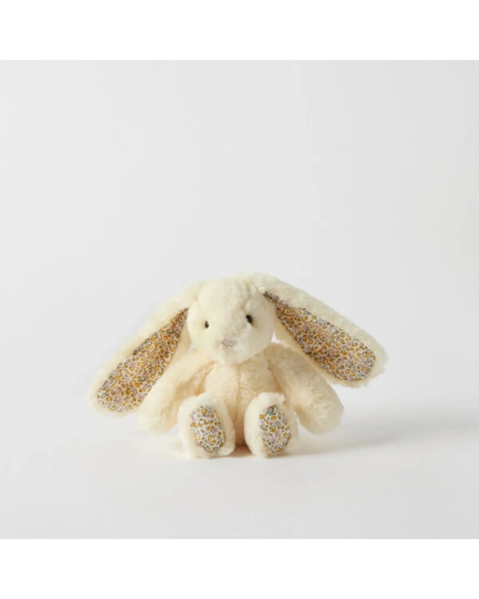 Floral Lemon Bunny Rattle