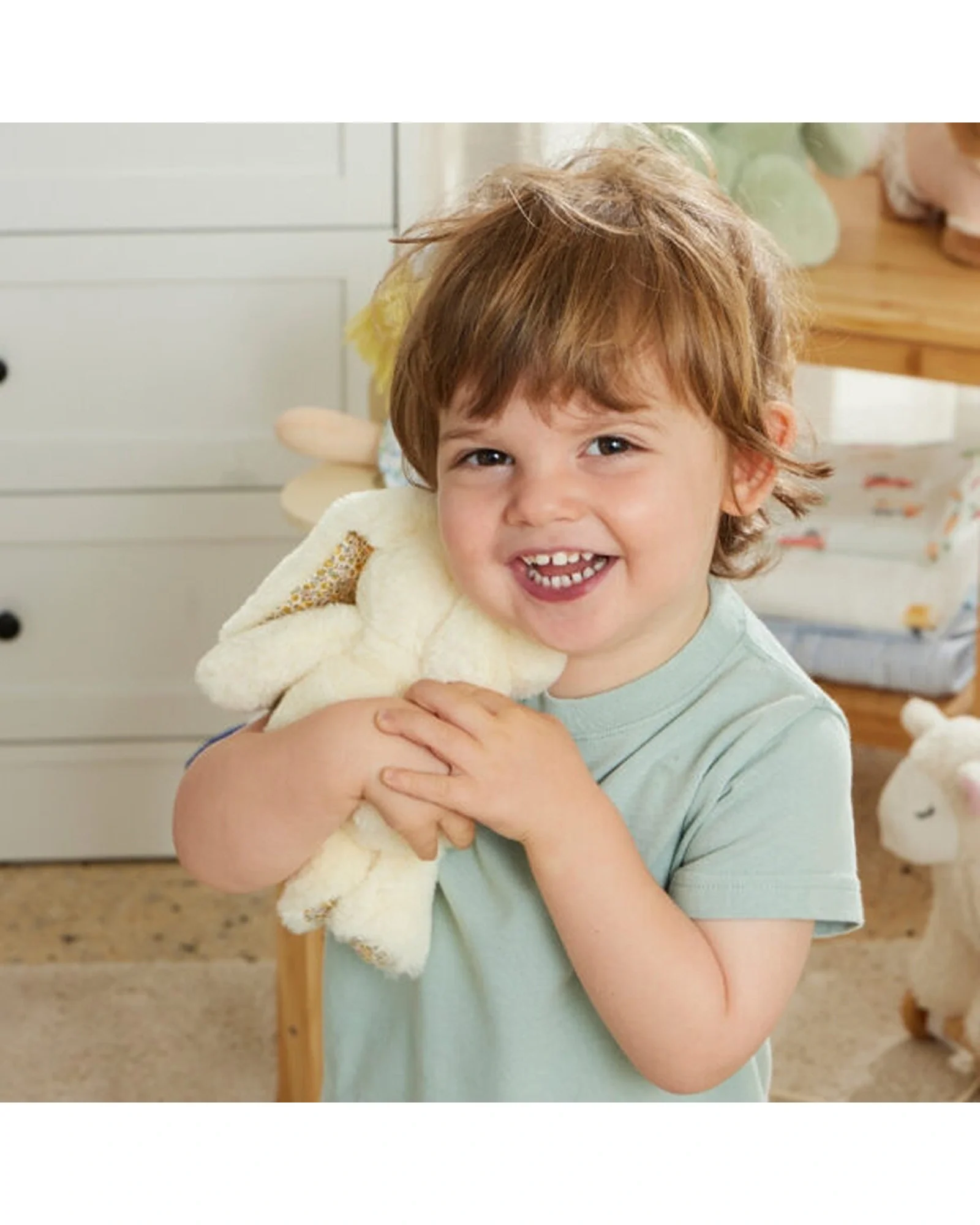 Floral Lemon Bunny Rattle - Image 2
