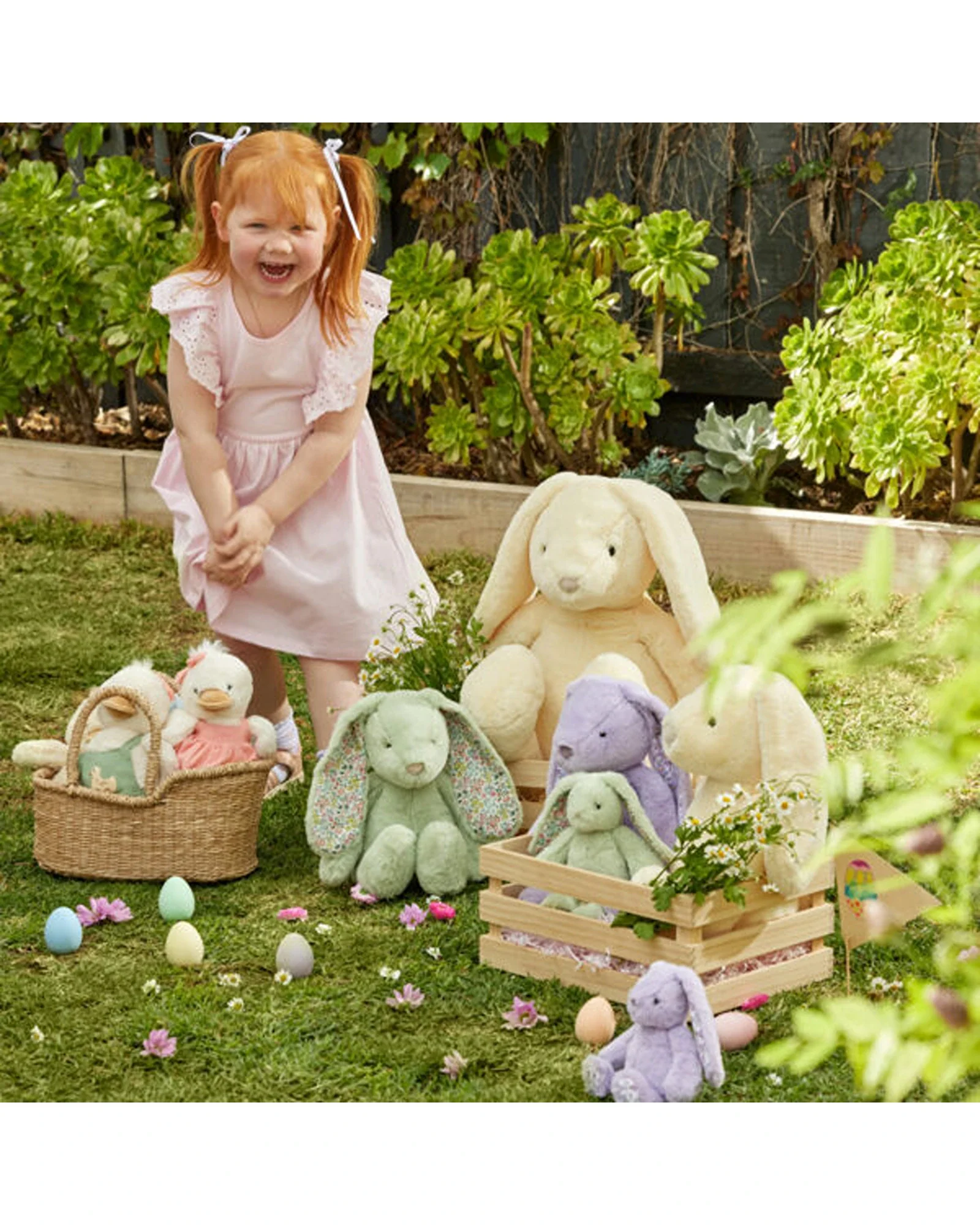 Floral Lilac Bunny Rattle - Image 2