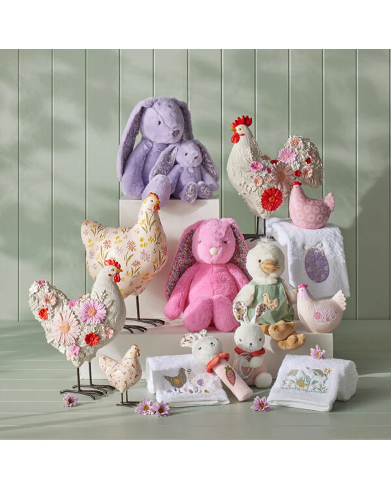 Floral Lilac Bunny Rattle - Image 3