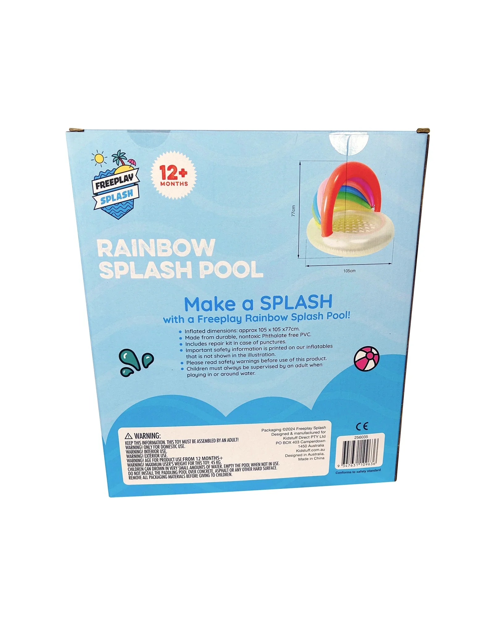 Rainbow Baby Splash Pool - Image 5