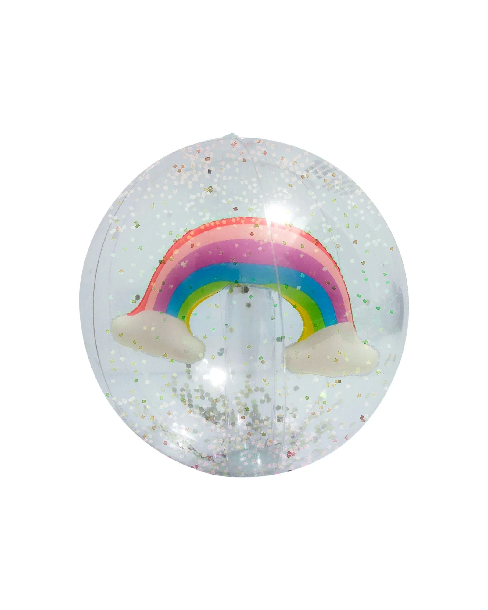 Rainbow Shimmer 3D Beach Ball - Image 2