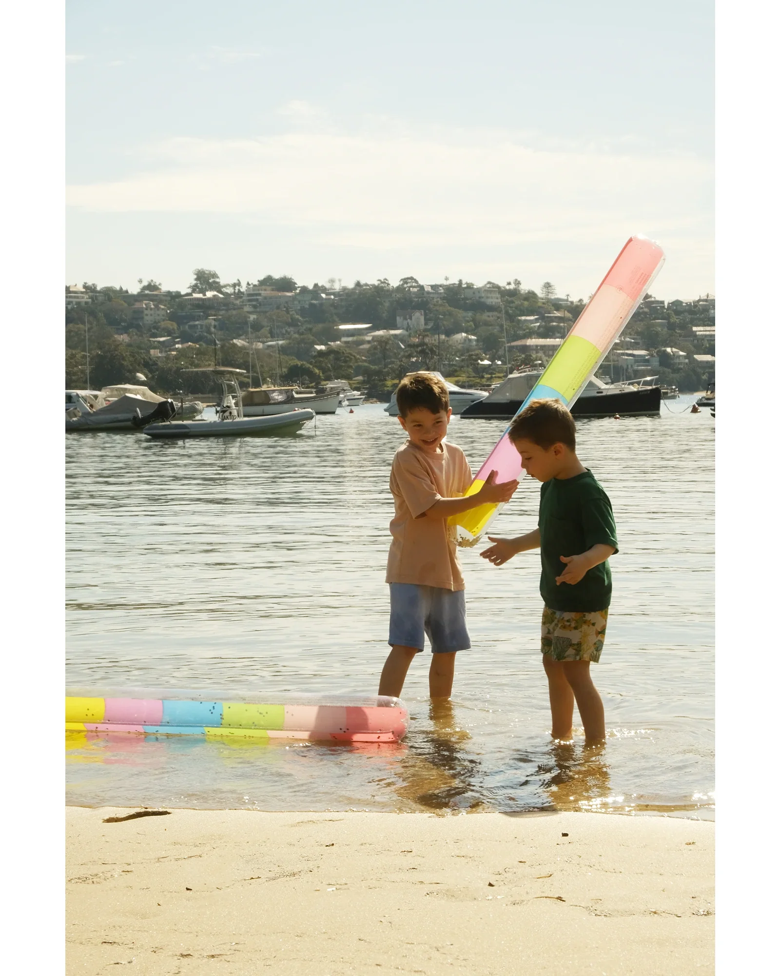 Rainbow Shimmer Pool Noodles- set of 2