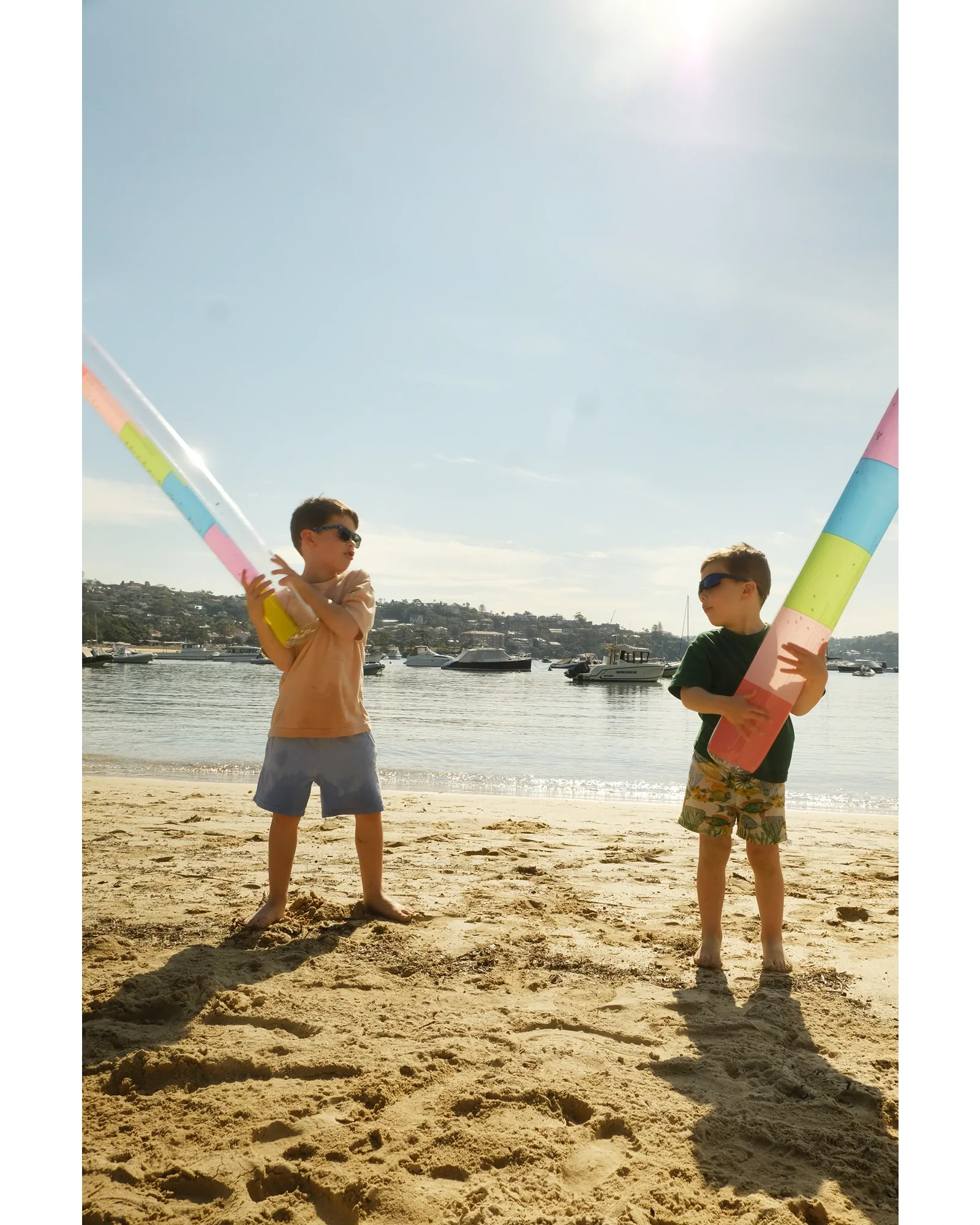 Rainbow Shimmer Pool Noodles- set of 2 - Image 3