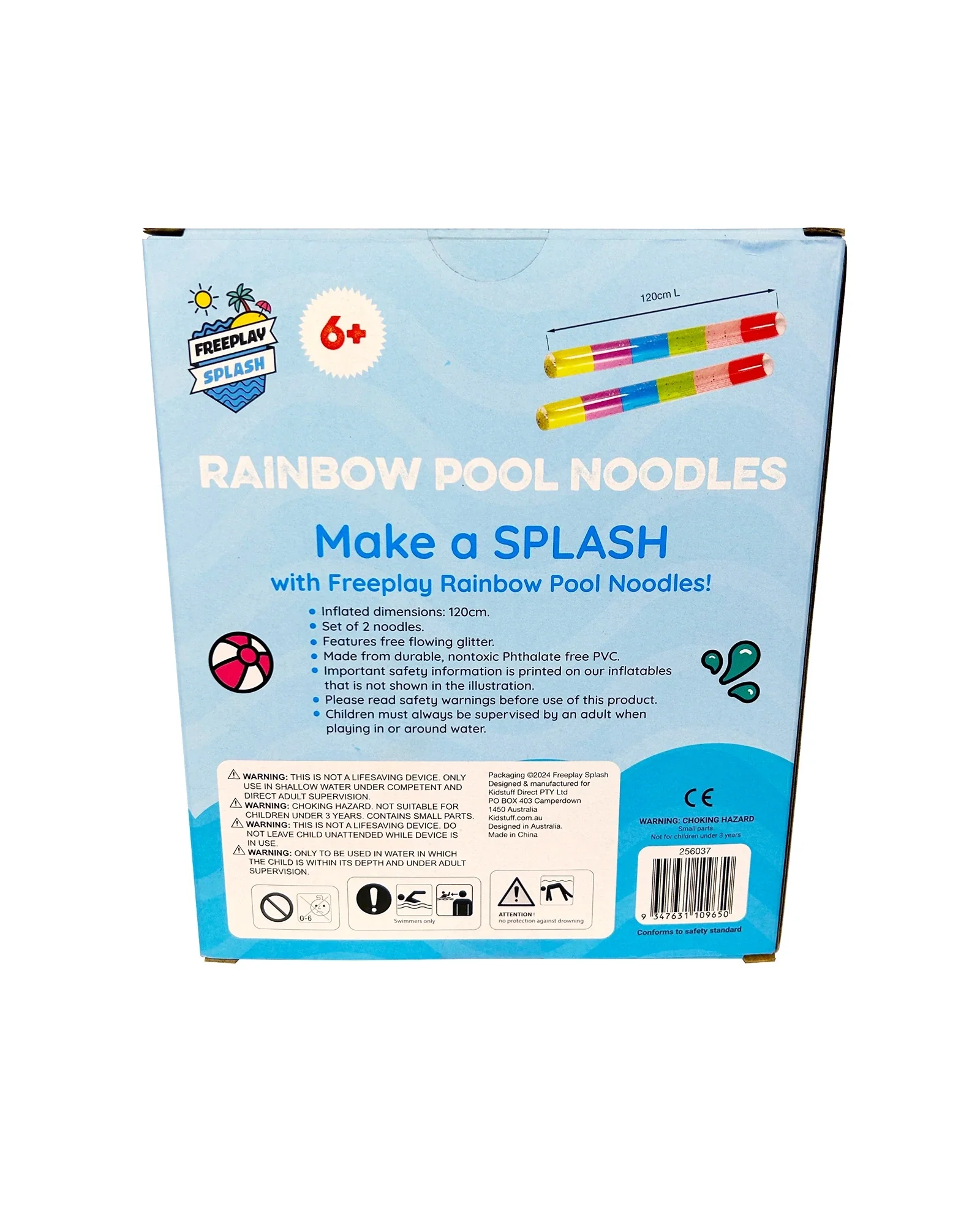 Rainbow Shimmer Pool Noodles- set of 2 - Image 7