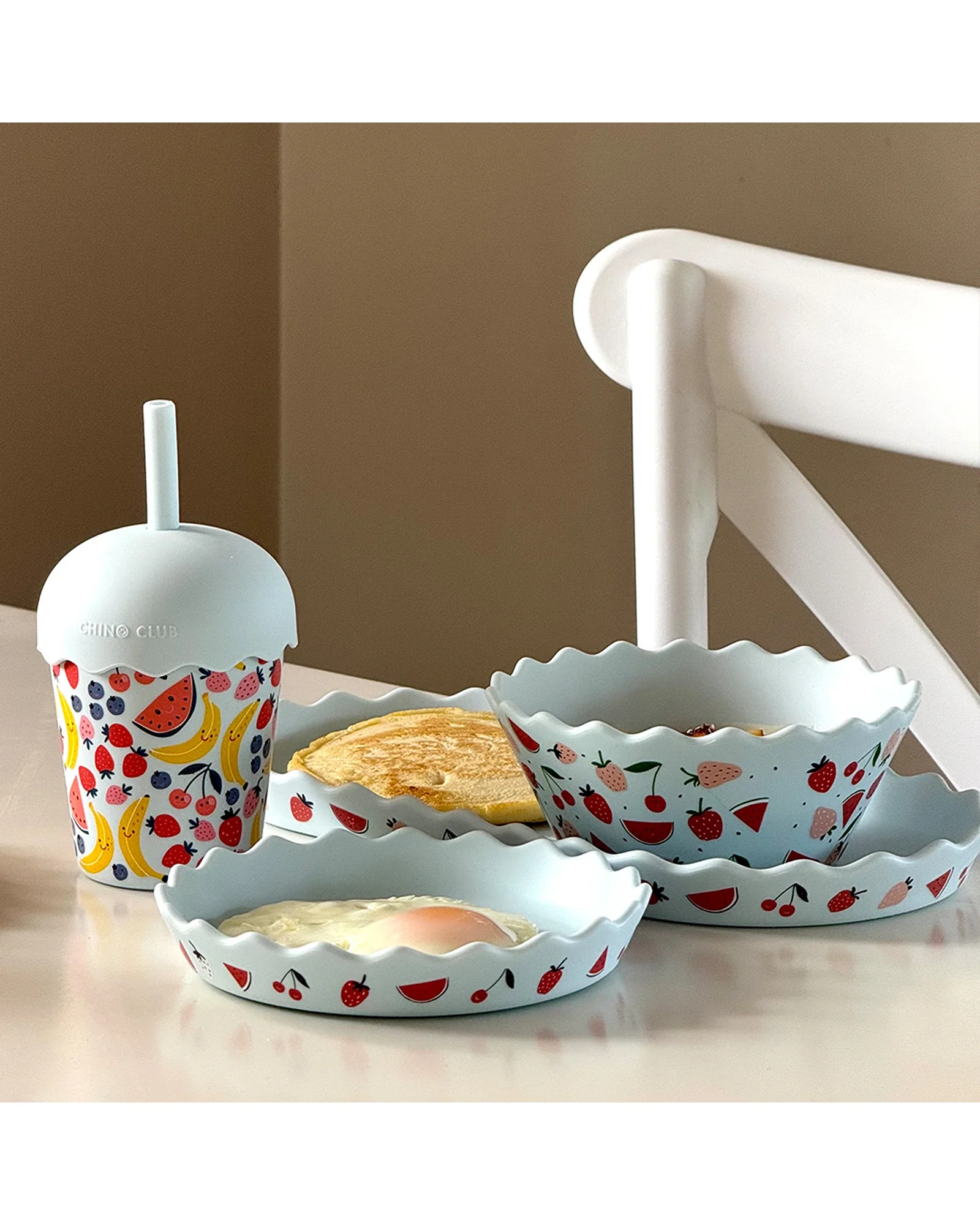 Fruits Blue Mini Smoothie Cup & Straw 200ml - Image 4