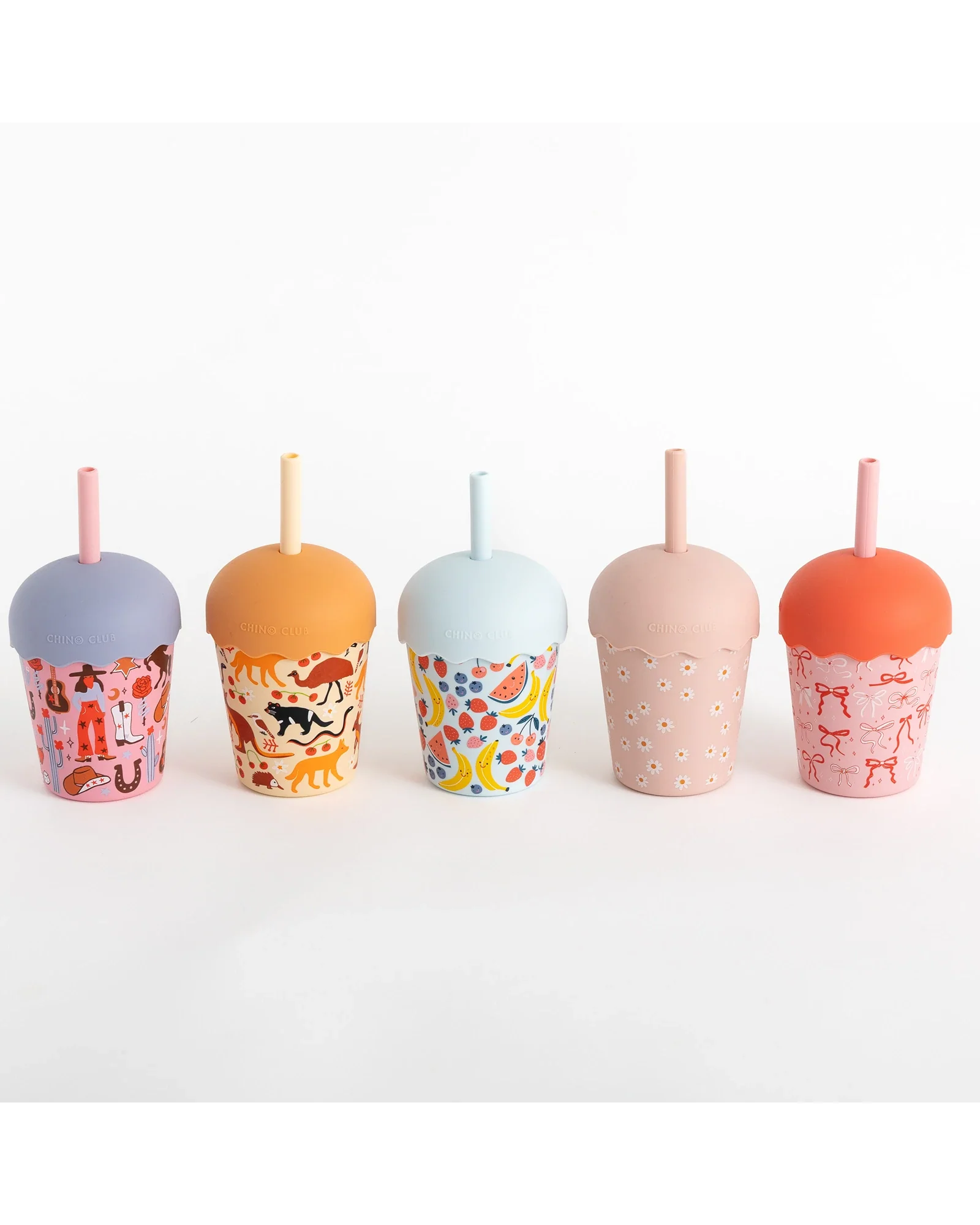 Fruits Blue Mini Smoothie Cup & Straw 200ml - Image 6