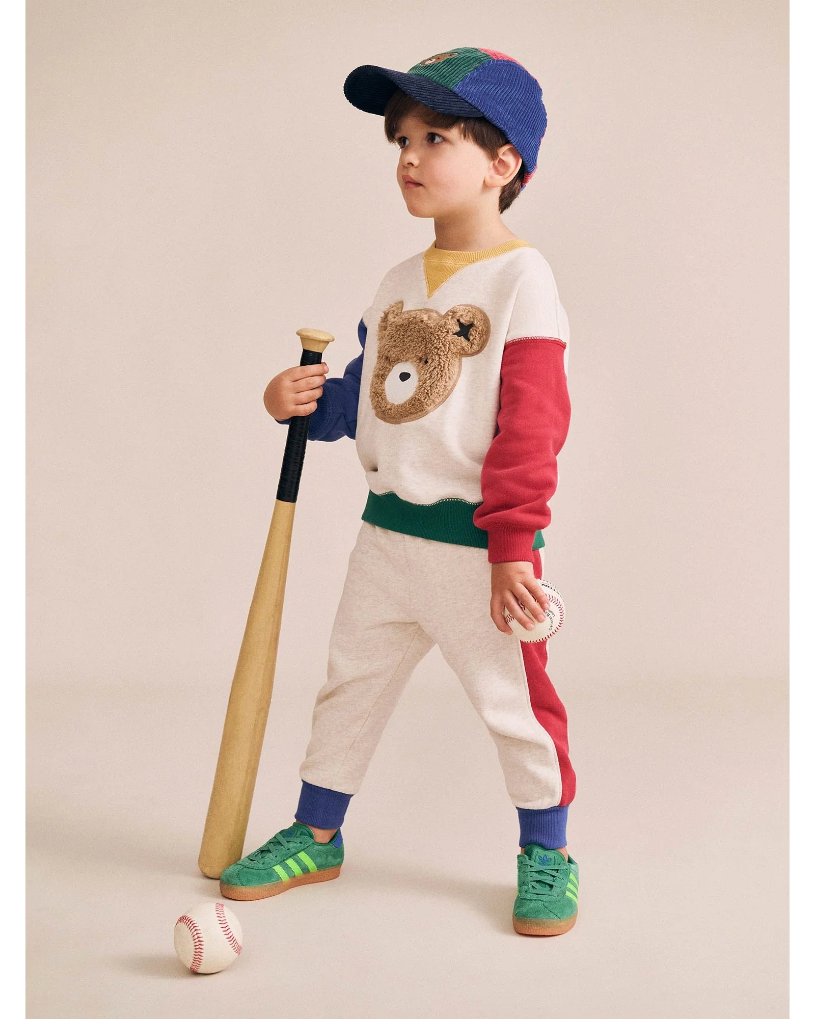 Furry Huxbear Colour Block Sweatshirt - Multi 2Yr
