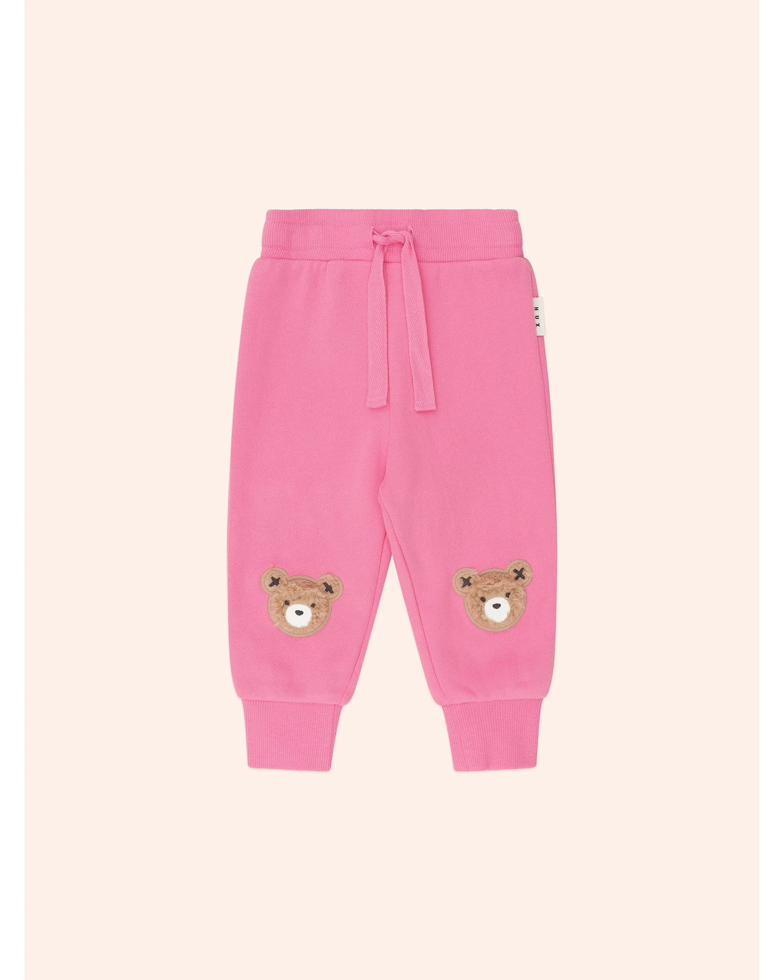 Furry Huxbear Trackpant - Strawberry 0-3M - Image 2
