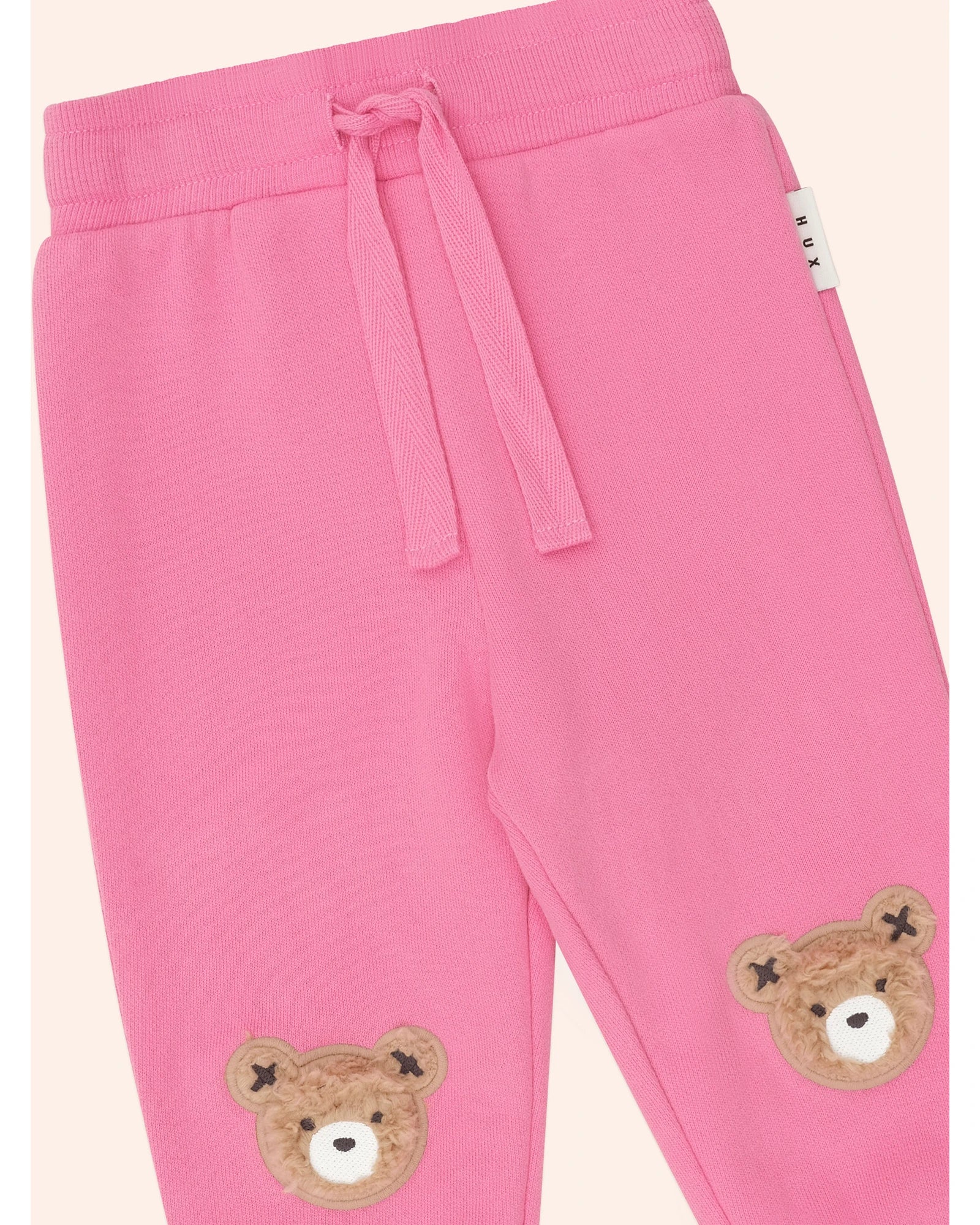 Furry Huxbear Trackpant - Strawberry 0-3M - Image 3