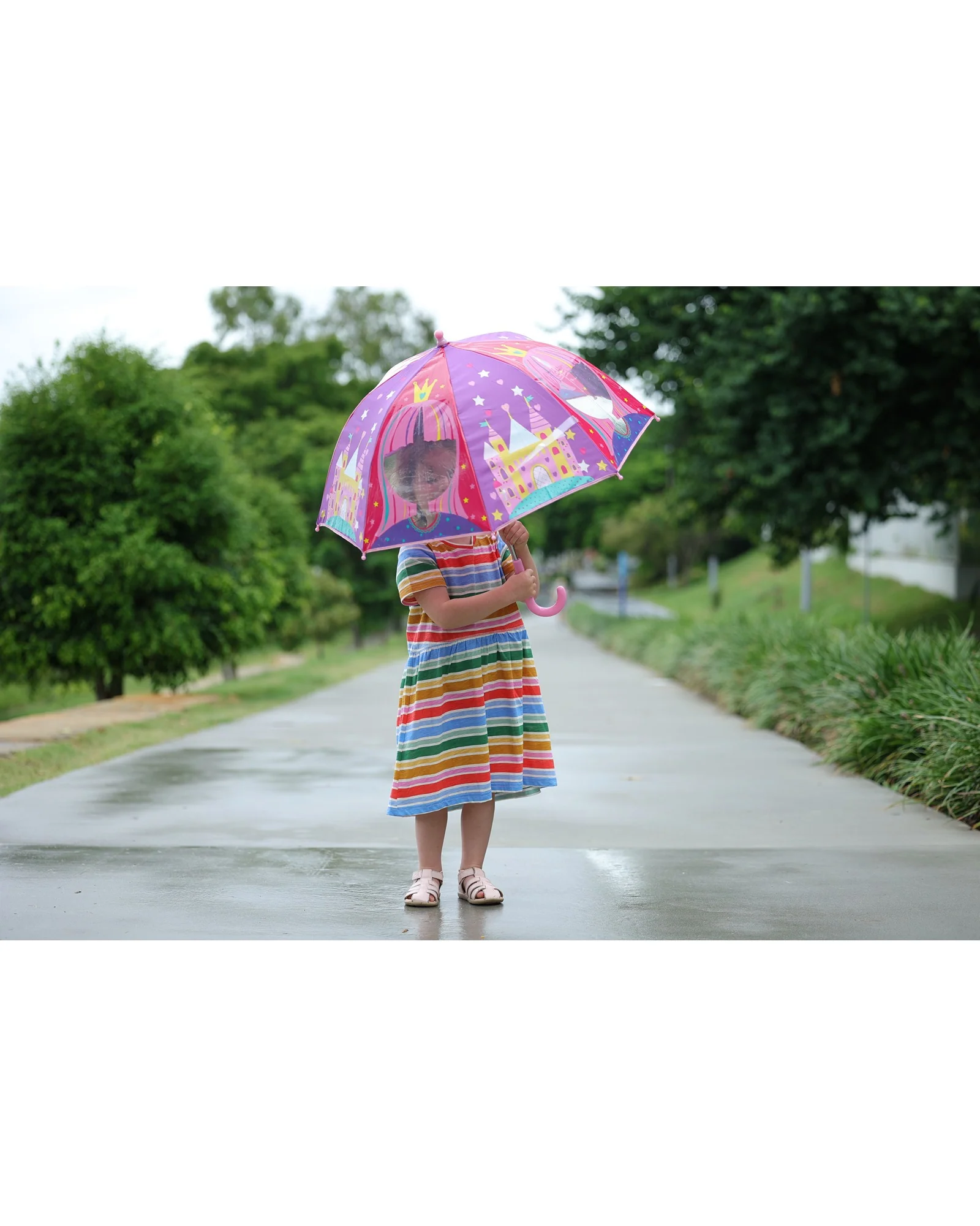 Gift Junction Colour Changing Dome Umbrella Priness - Image 16