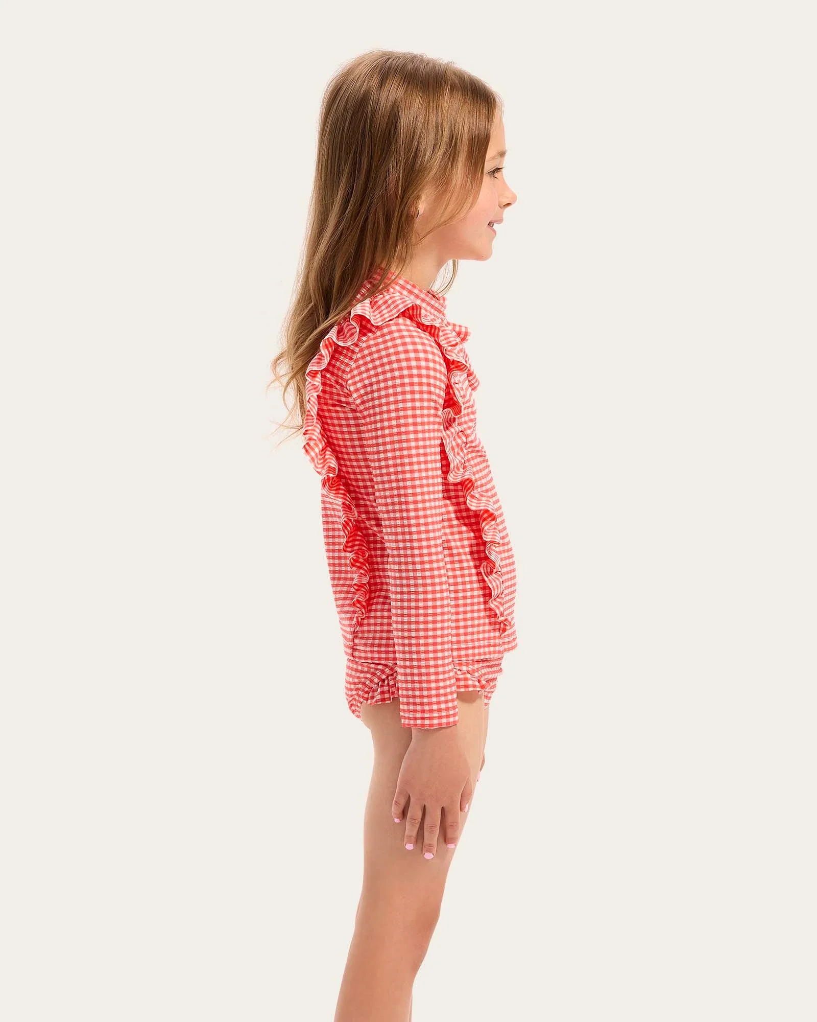 Gingham Rash Set - Melon - Size 3 - Image 3