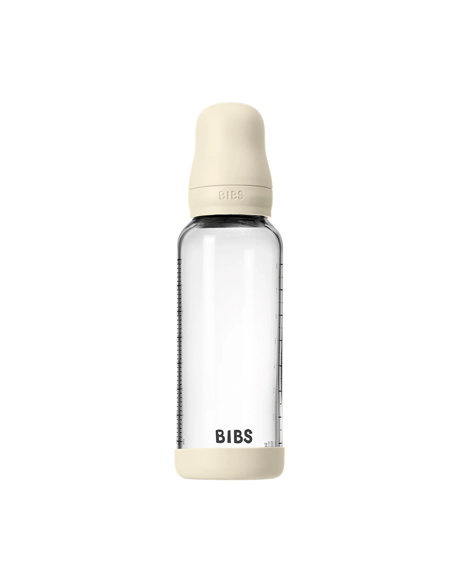 Glass Baby Bottle Latex 1 pack 240 ml Medium Flow Ivory - Image 2