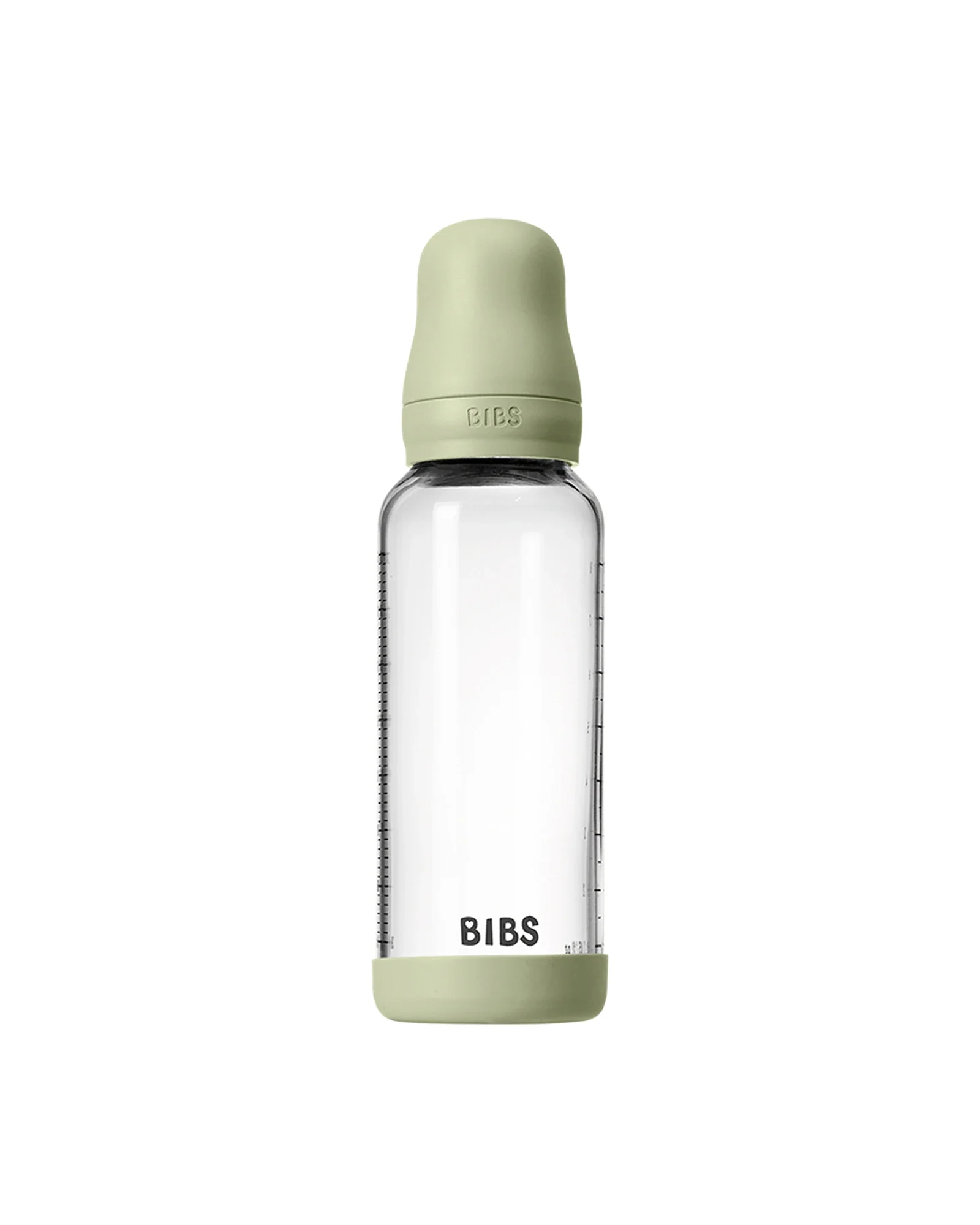 Glass Baby Bottle Latex 1 pack 240 ml Medium Flow Sage - Image 2