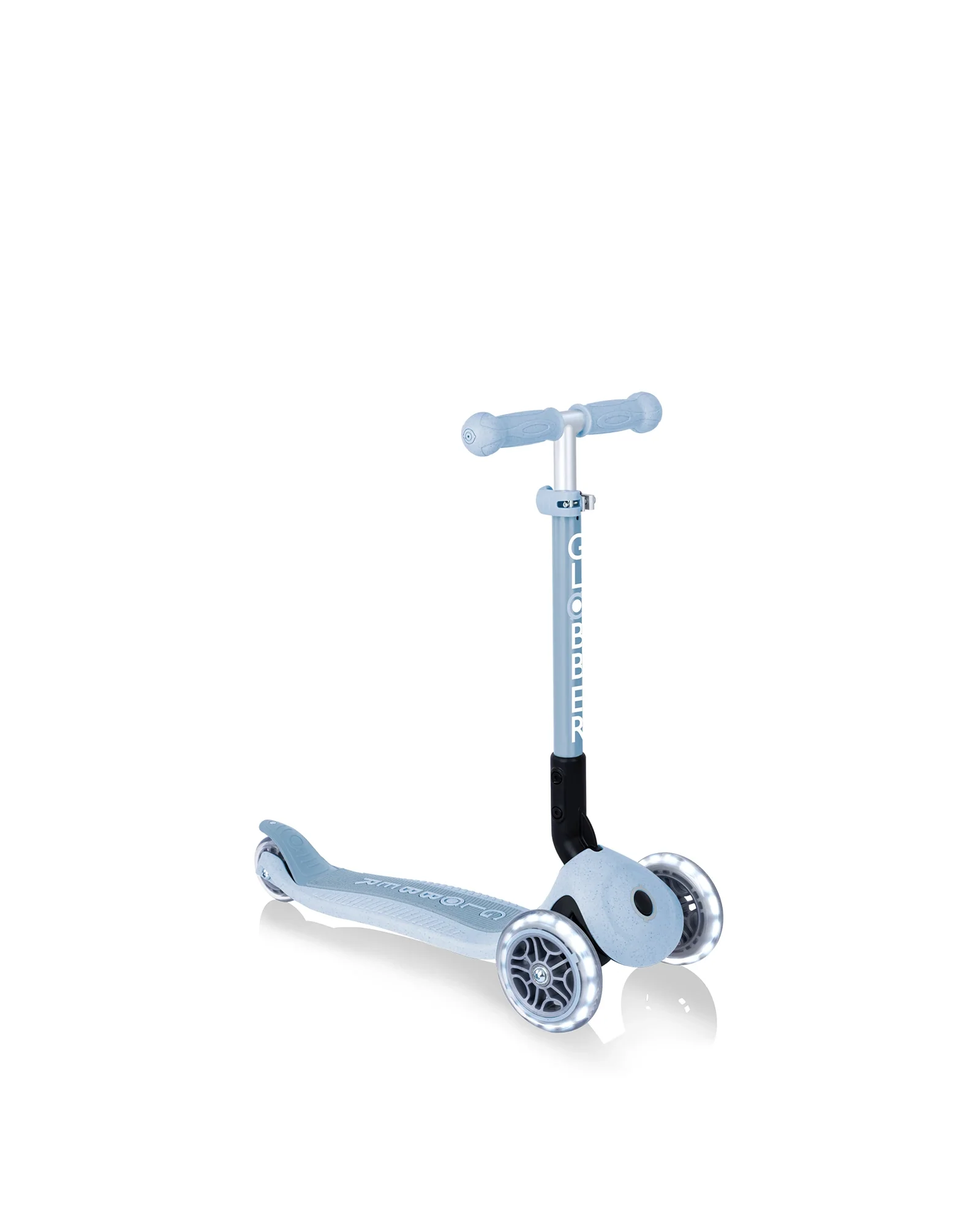 Globber ECOLOGIC JUNIOR Foldable Scooter Lights Blueberry