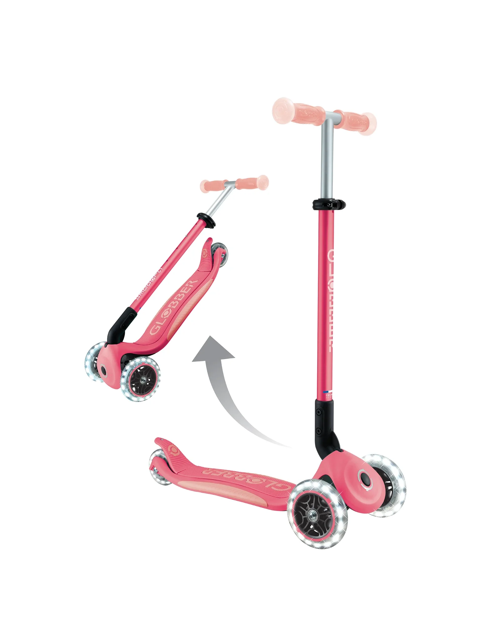 Globber Elite Glow Lights Pastel Pink - Image 10