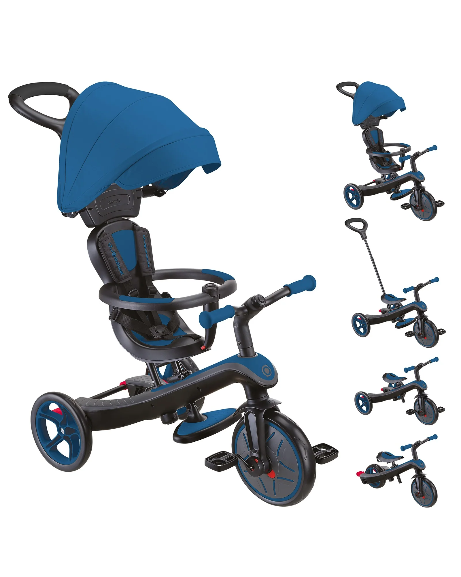 Globber EXPLORER TRIKE 4 in 1 Royal Blue - Image 3