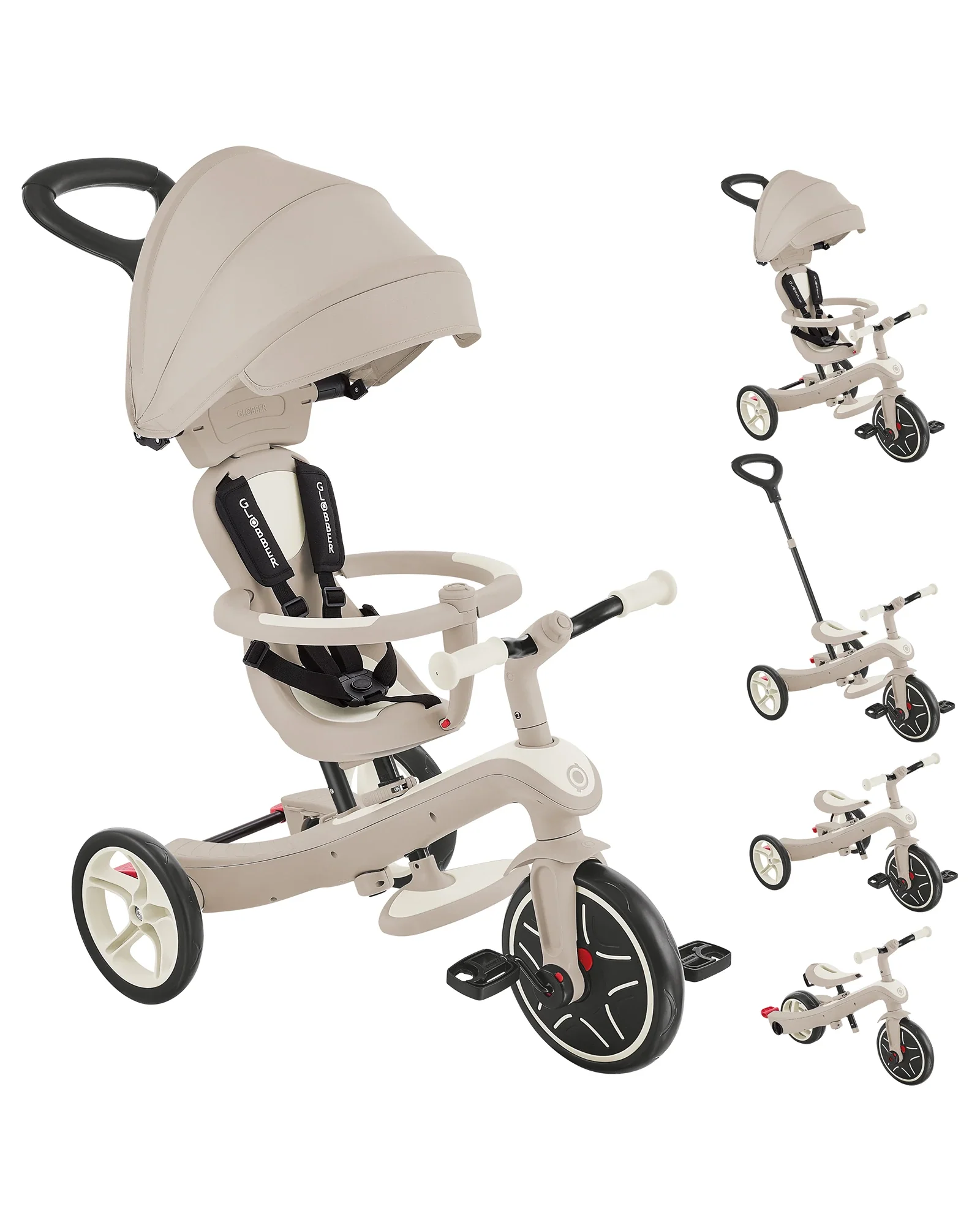 Globber Explorer Trike 4in1 Coconut - Image 11