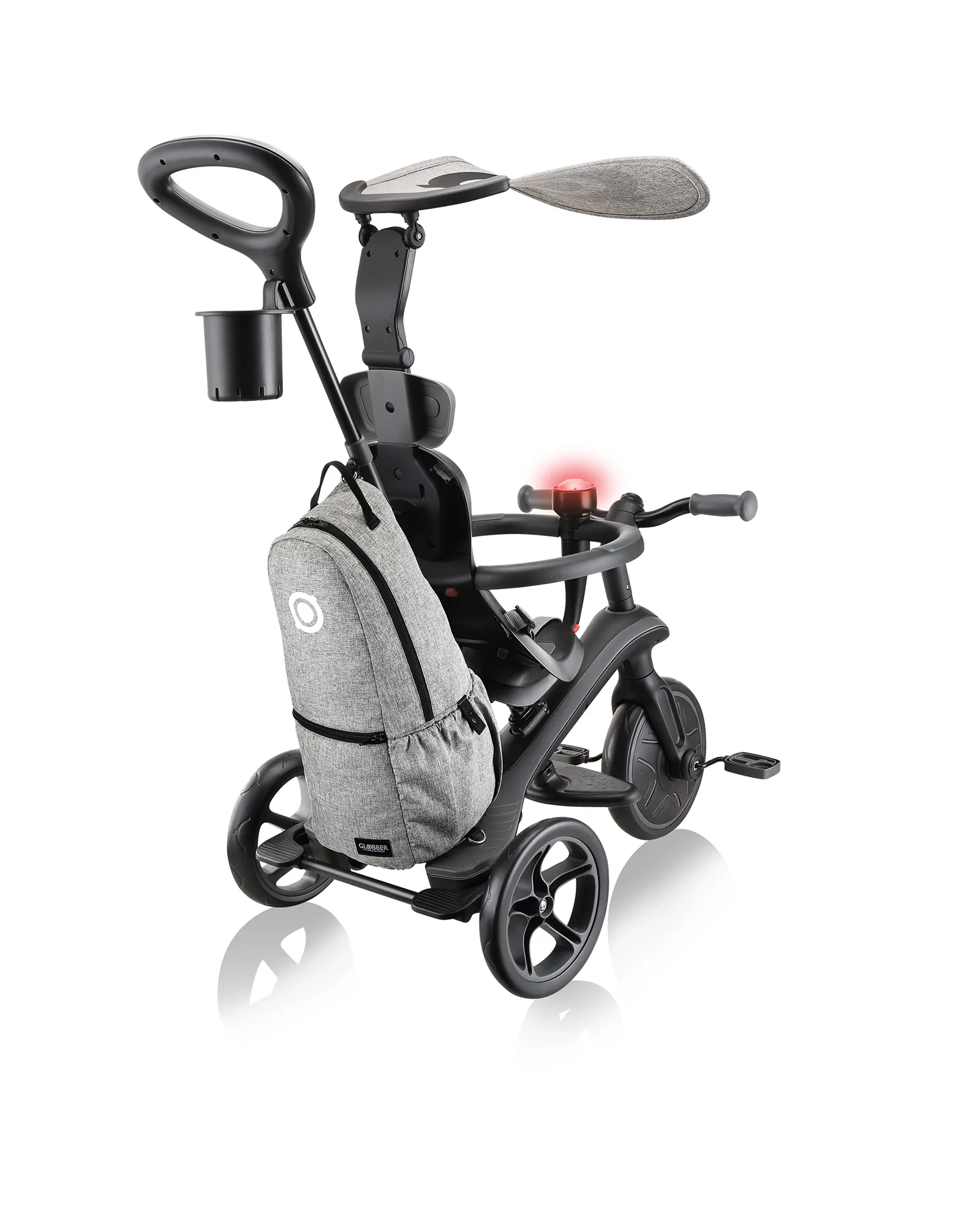 Globber Explorer Trike 4in1 Deluxe Play Black/Grey - Image 2
