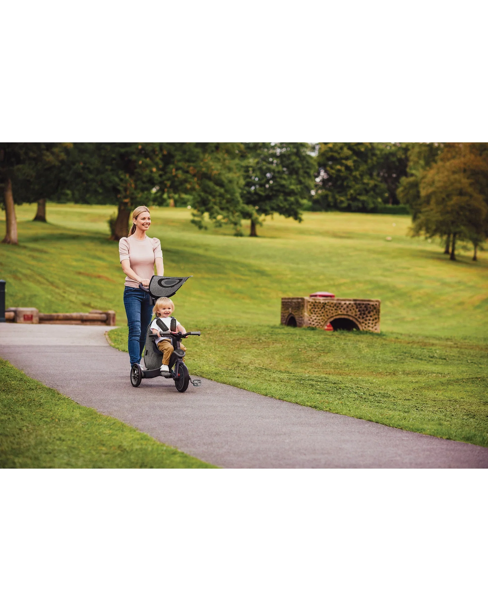 Globber Explorer Trike 4in1 Deluxe Play Black/Grey - Image 20