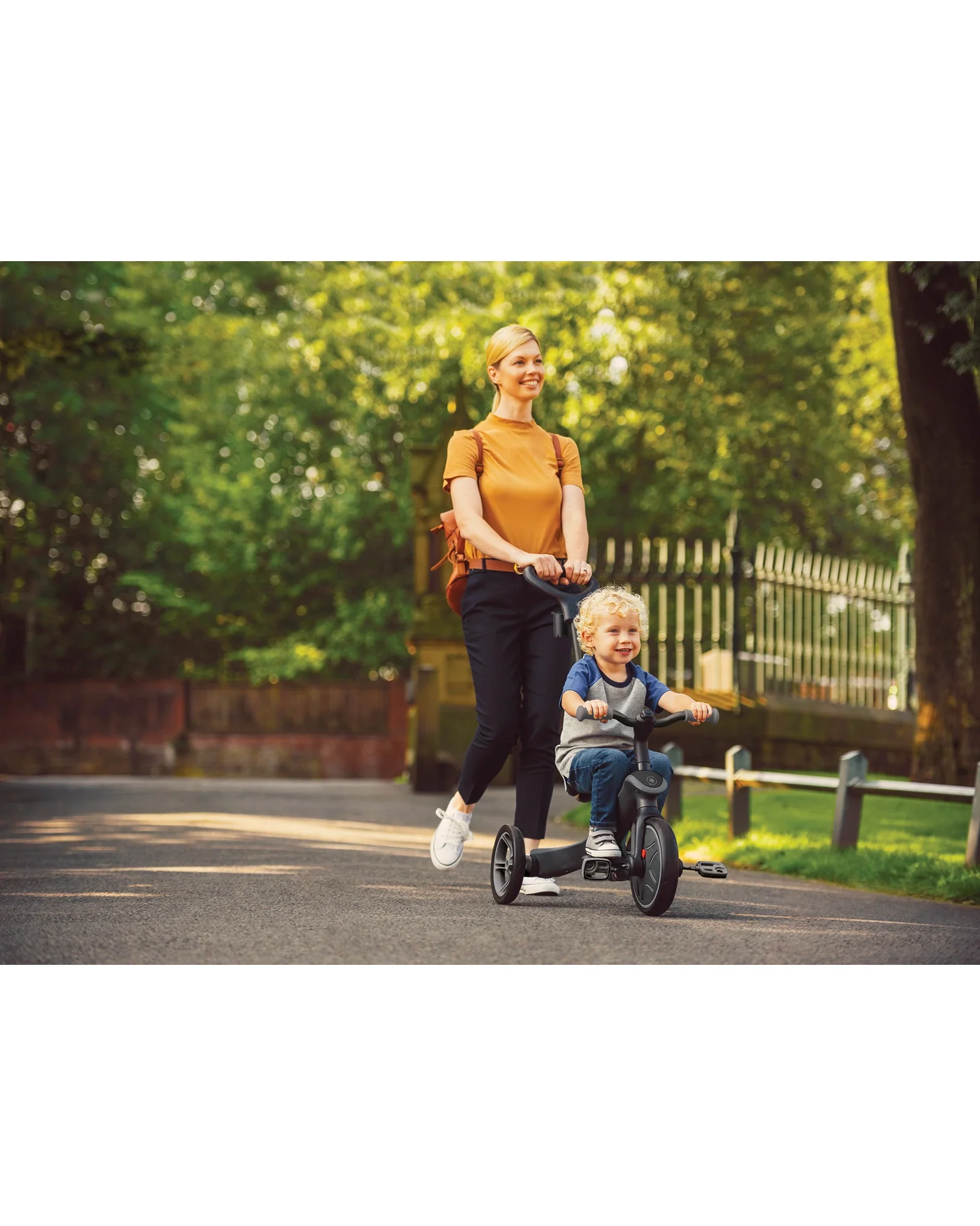 Globber Explorer Trike 4in1 Deluxe Play Black/Grey - Image 21