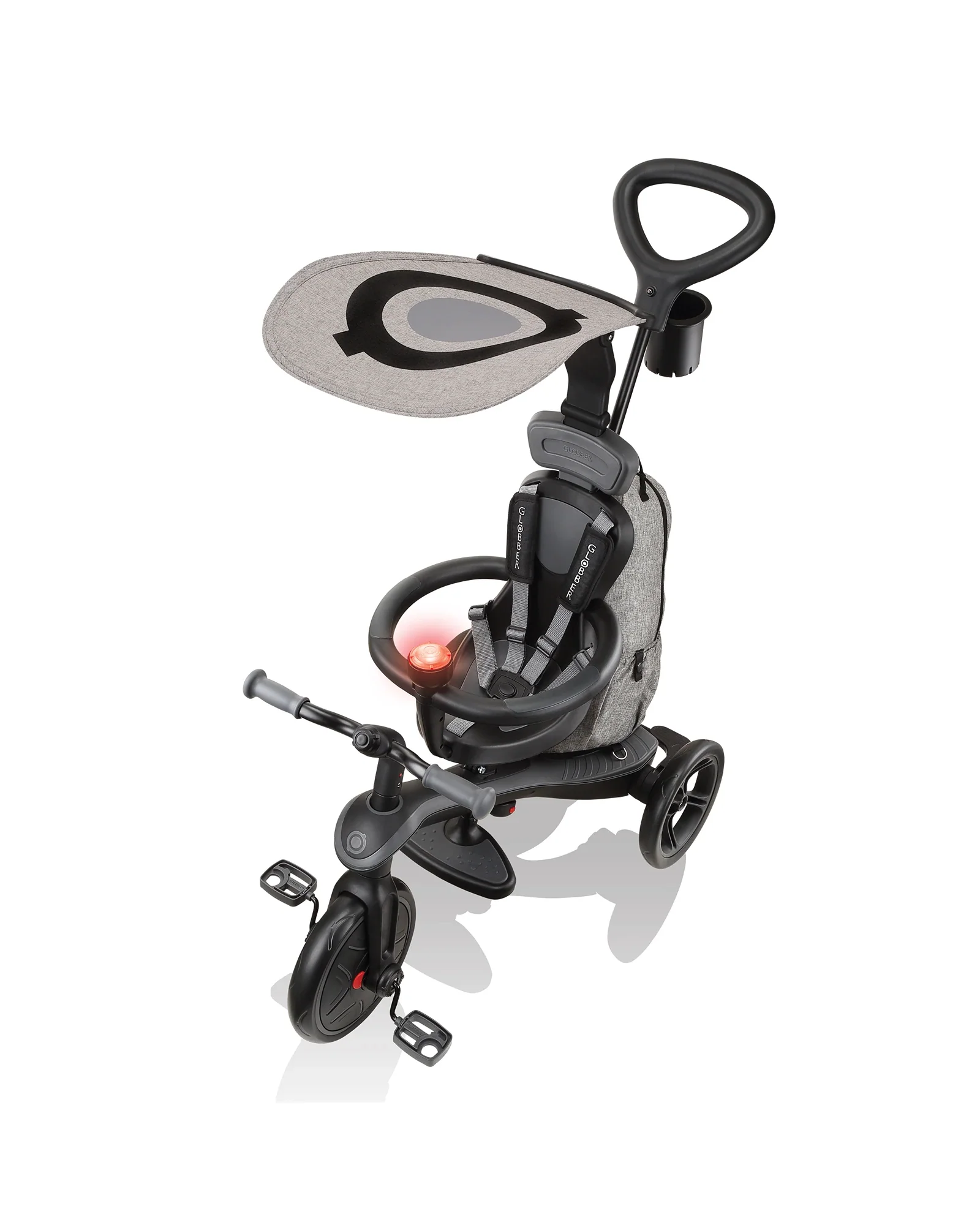Globber Explorer Trike 4in1 Deluxe Play Black/Grey - Image 6