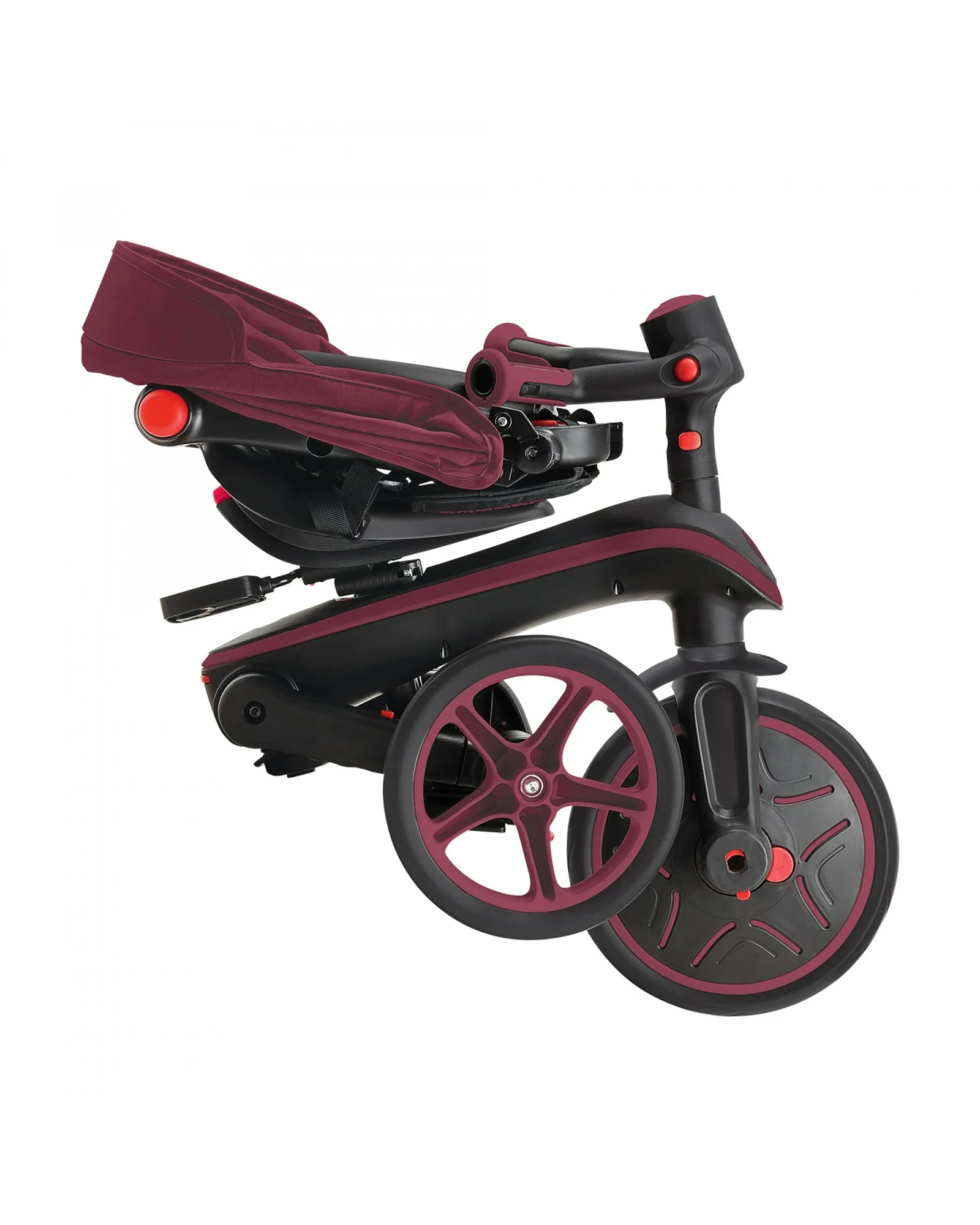 Globber Explorer Trike 4in1 Foldable Burgundy - Image 3