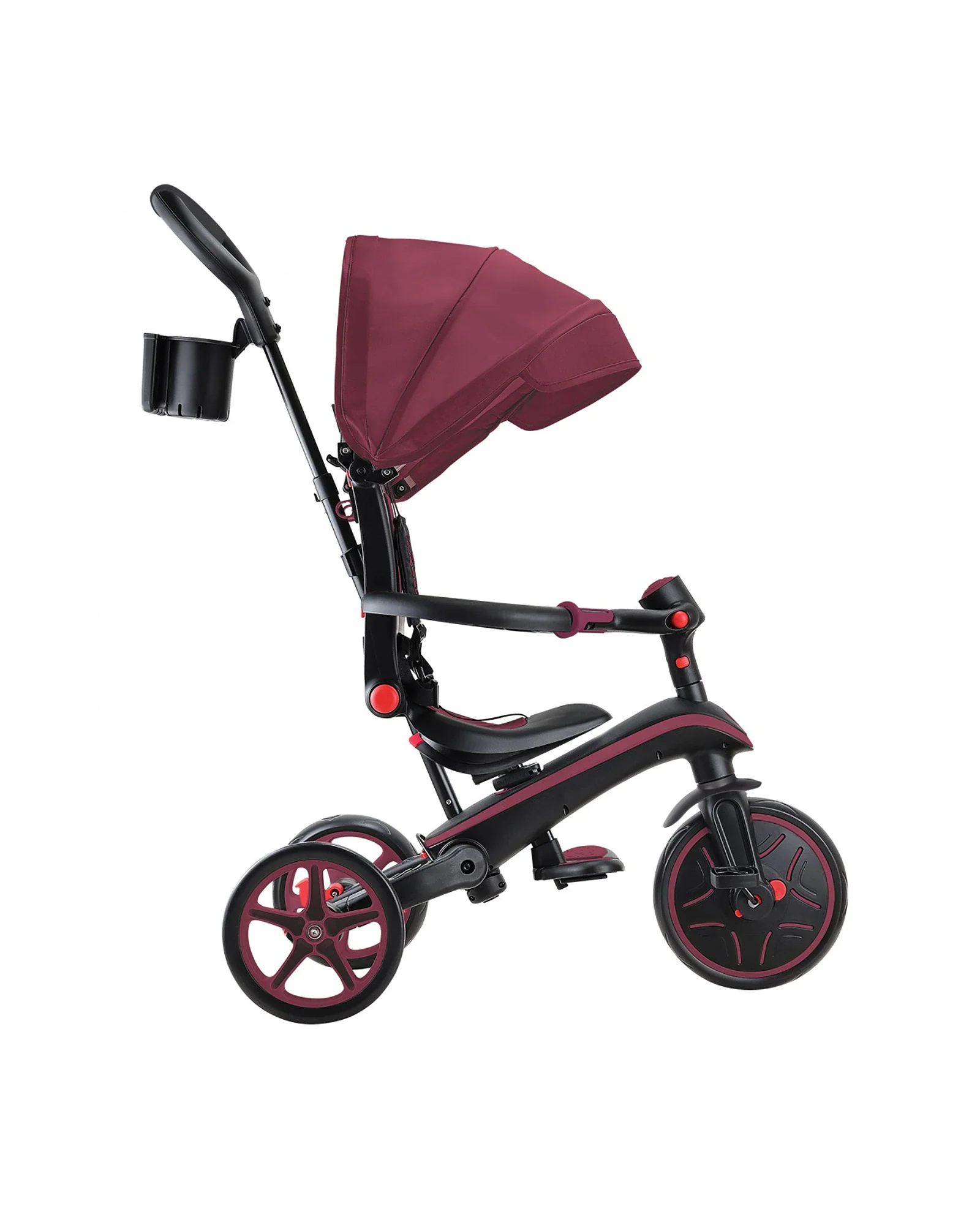 Globber Explorer Trike 4in1 Foldable Burgundy - Image 8