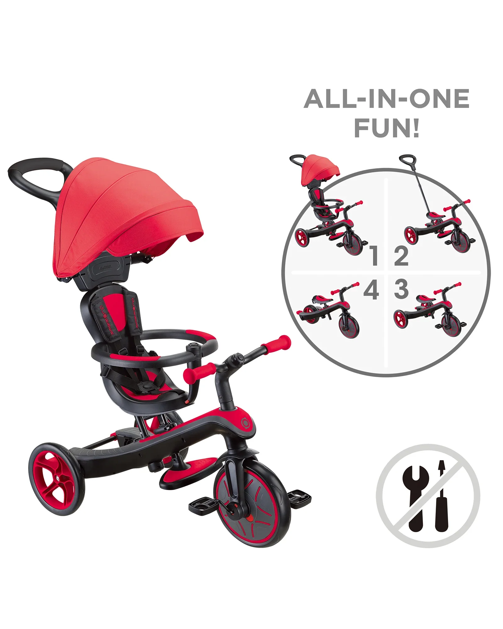 Globber Explorer Trike 4in1 - Image 17