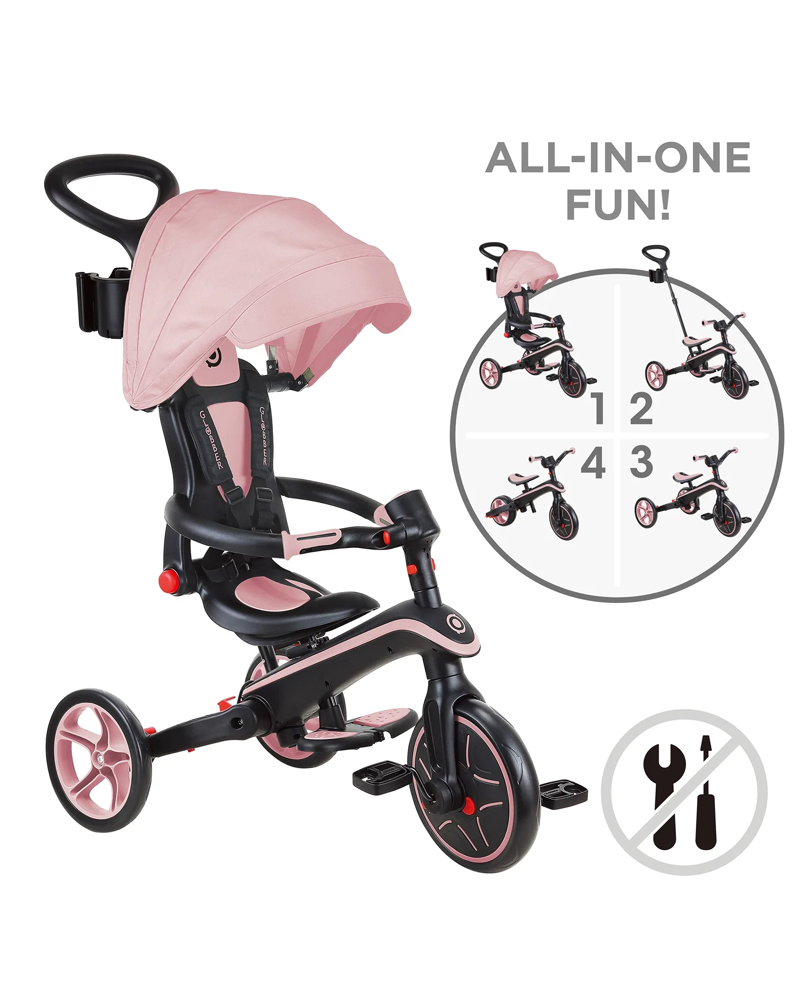 Globber Explorer Trike Foldable 4in1 - Image 16
