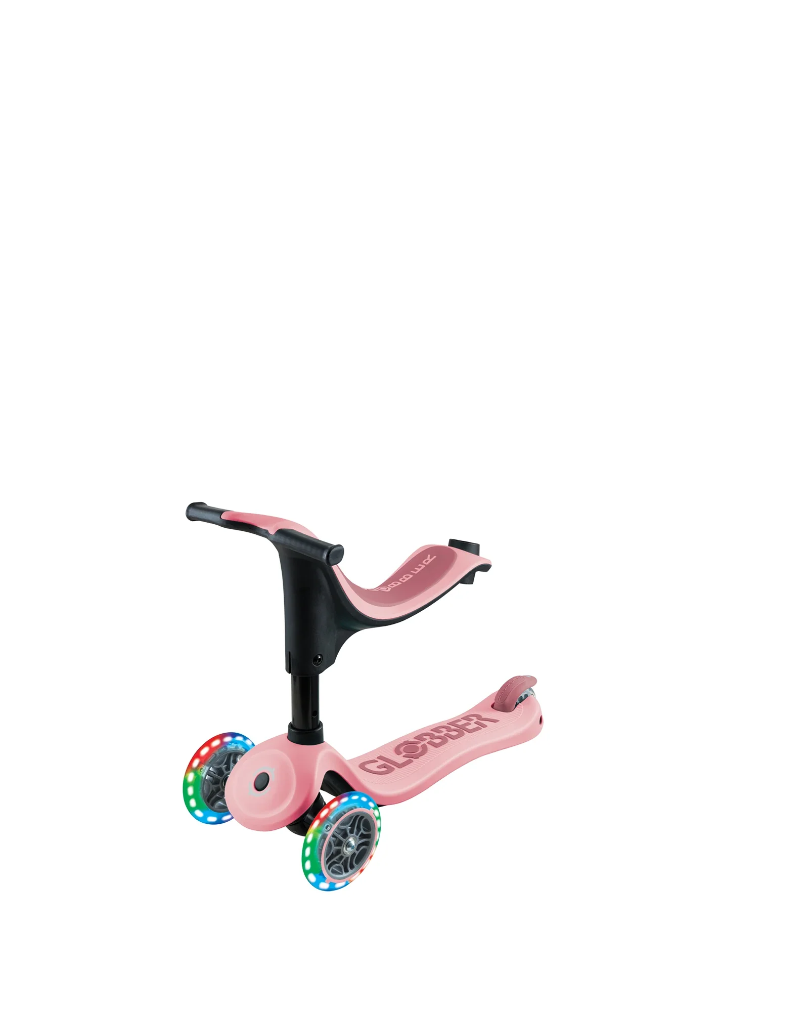 Globber Go Sporty Lights V2 Pastel Pink/Deep Pink - Image 4
