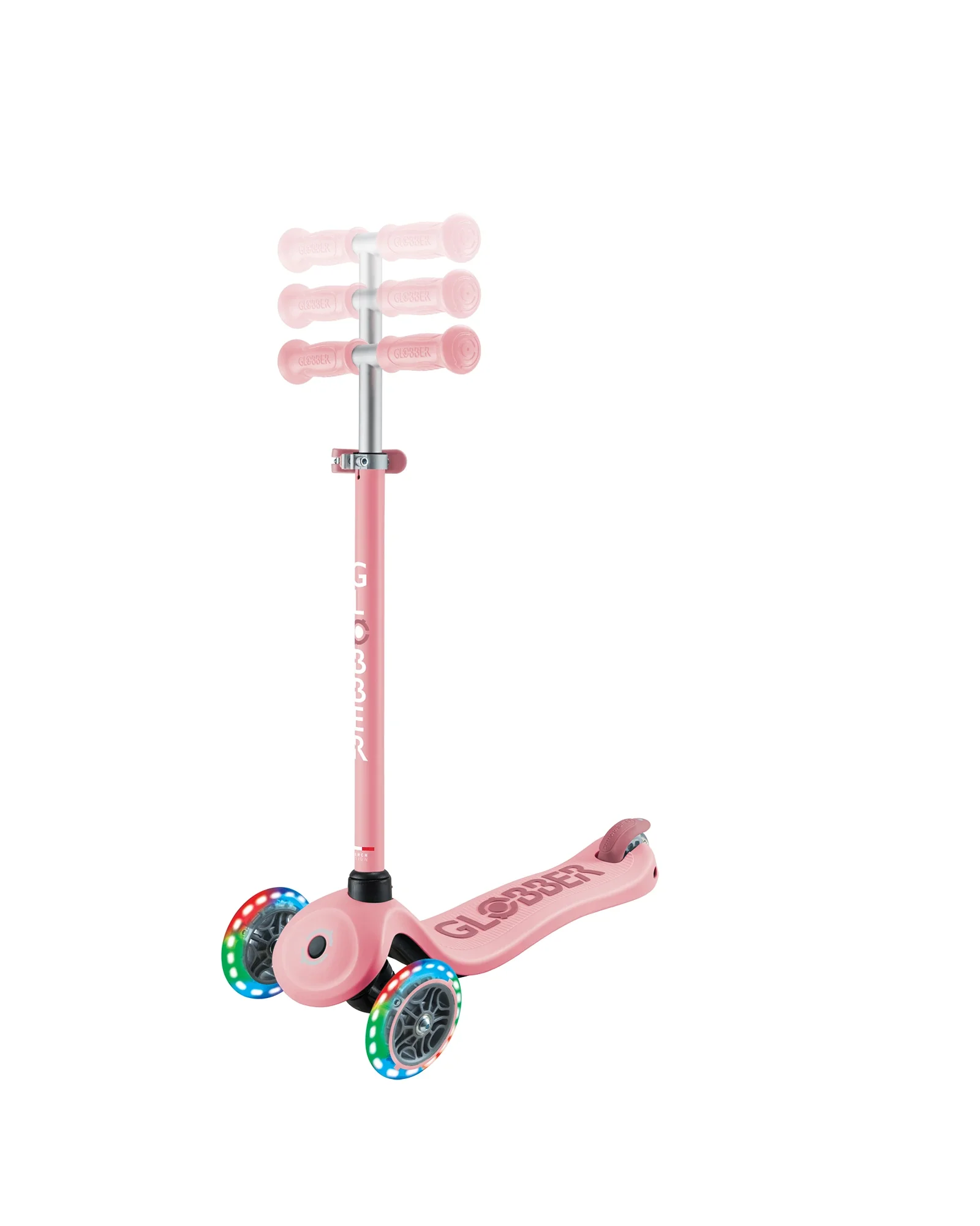 Globber Go Sporty Lights V2 Pastel Pink/Deep Pink - Image 6