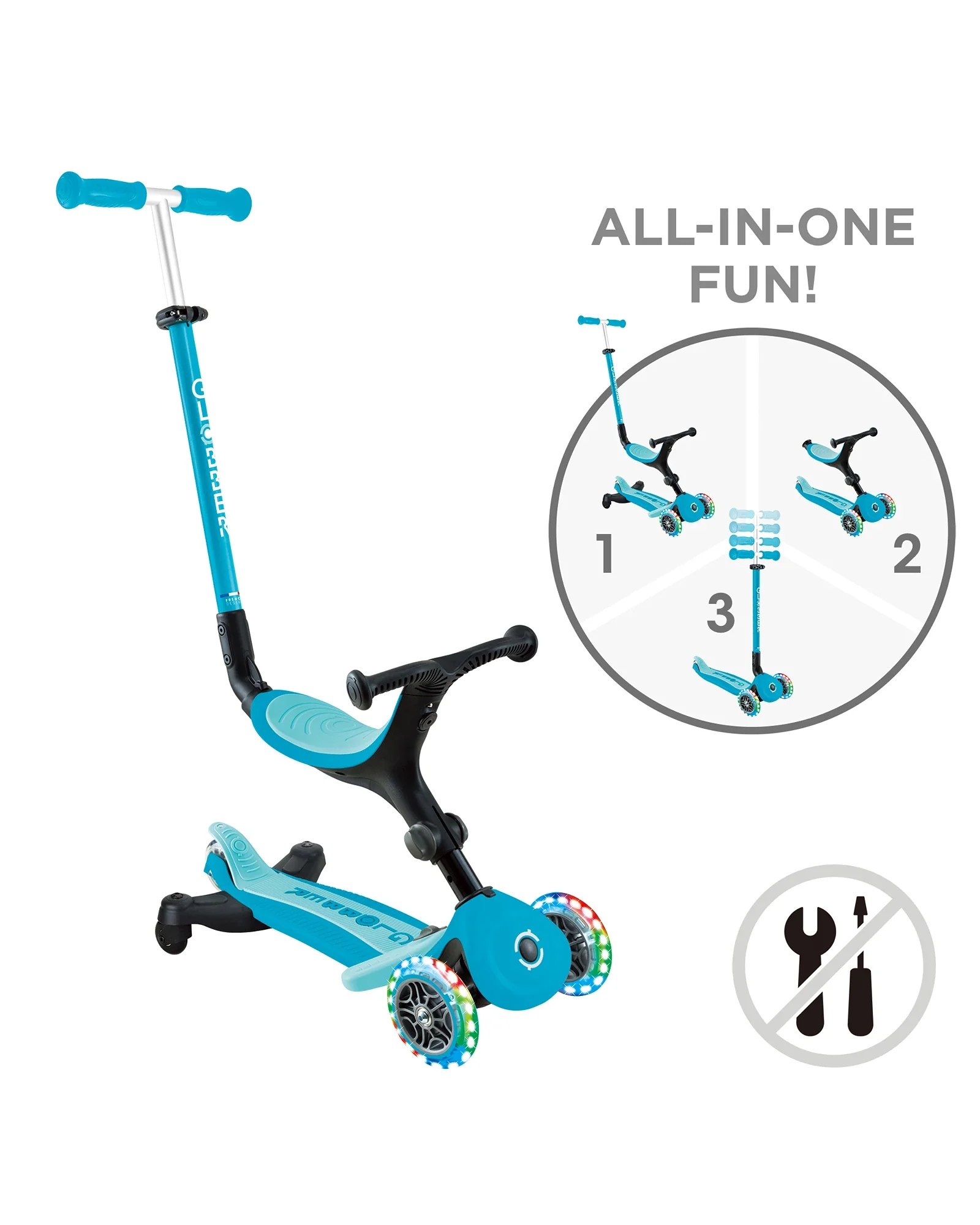 Globber Go Up Active Lights 360 - Image 15