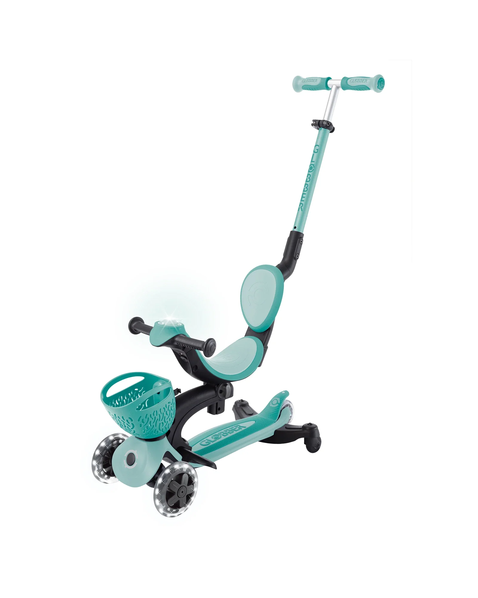 Globber Go Up Baby Lights 360 Mint/Dark Mint - Image 5