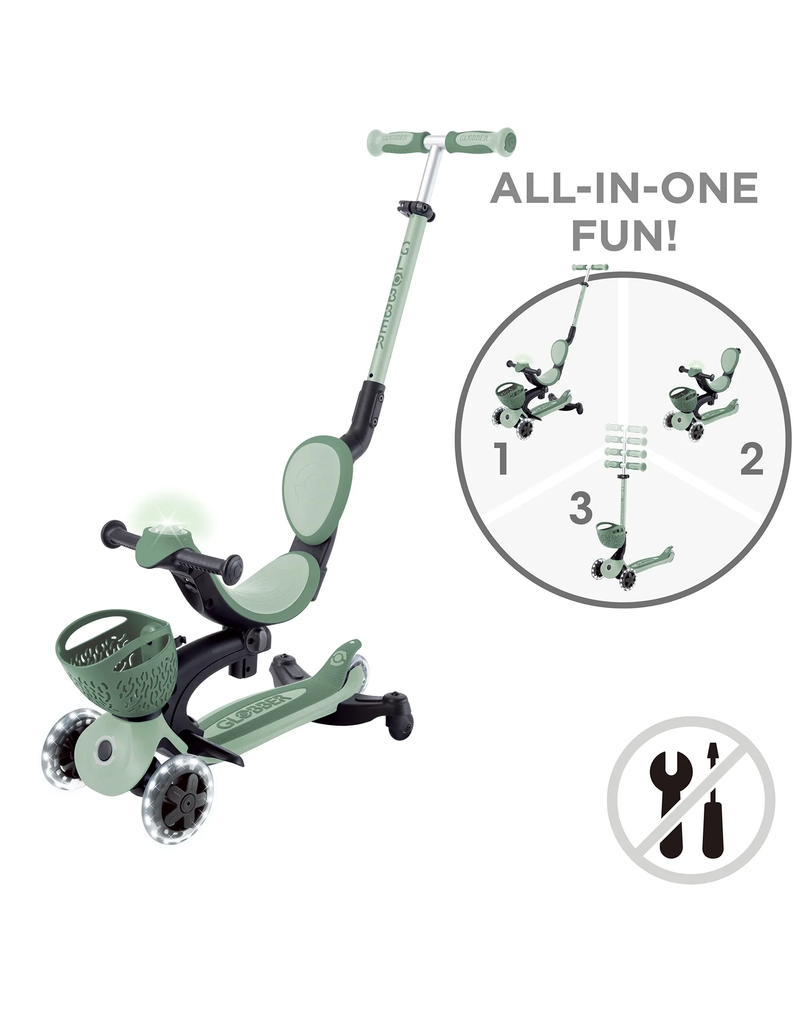 Globber Go Up Baby Lights 360 - Image 30