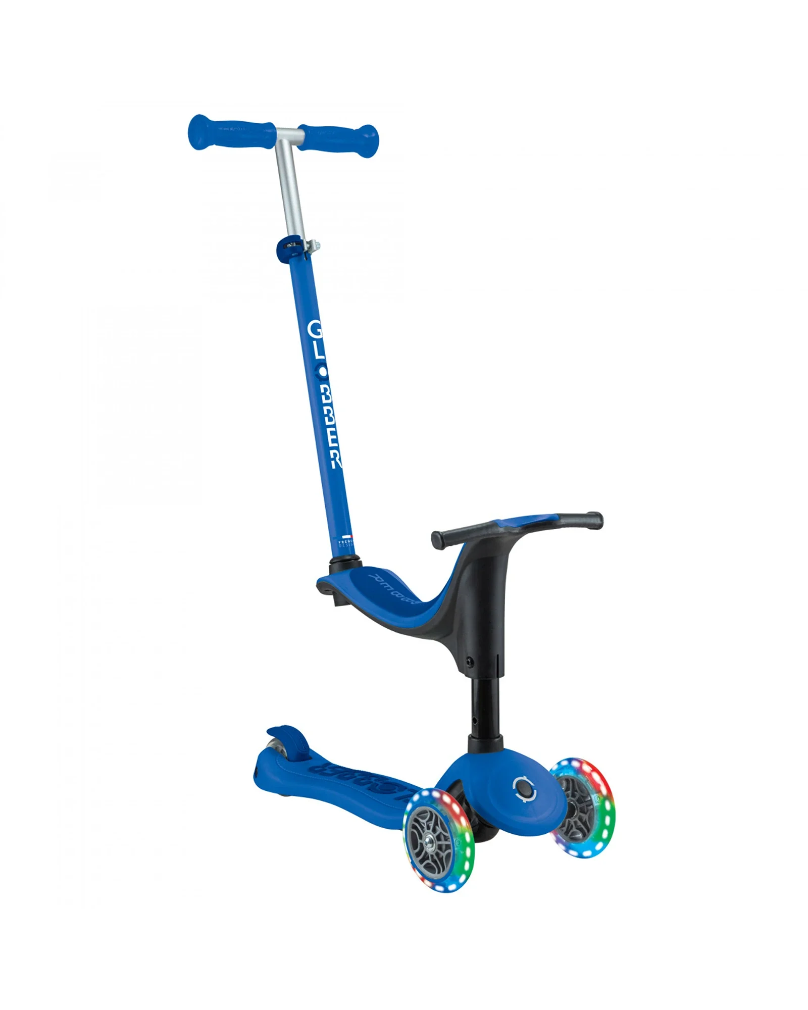 Globber Go Up Sporty Lights V2 Navy Blue - Image 4