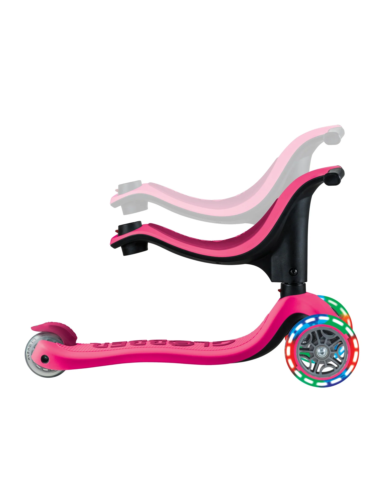 Globber Go Up Sporty Lights V2 Dark Pink - Image 10