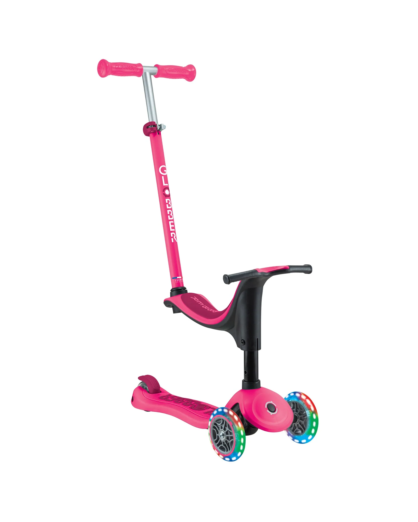 Globber Go Up Sporty Lights V2 Dark Pink - Image 7