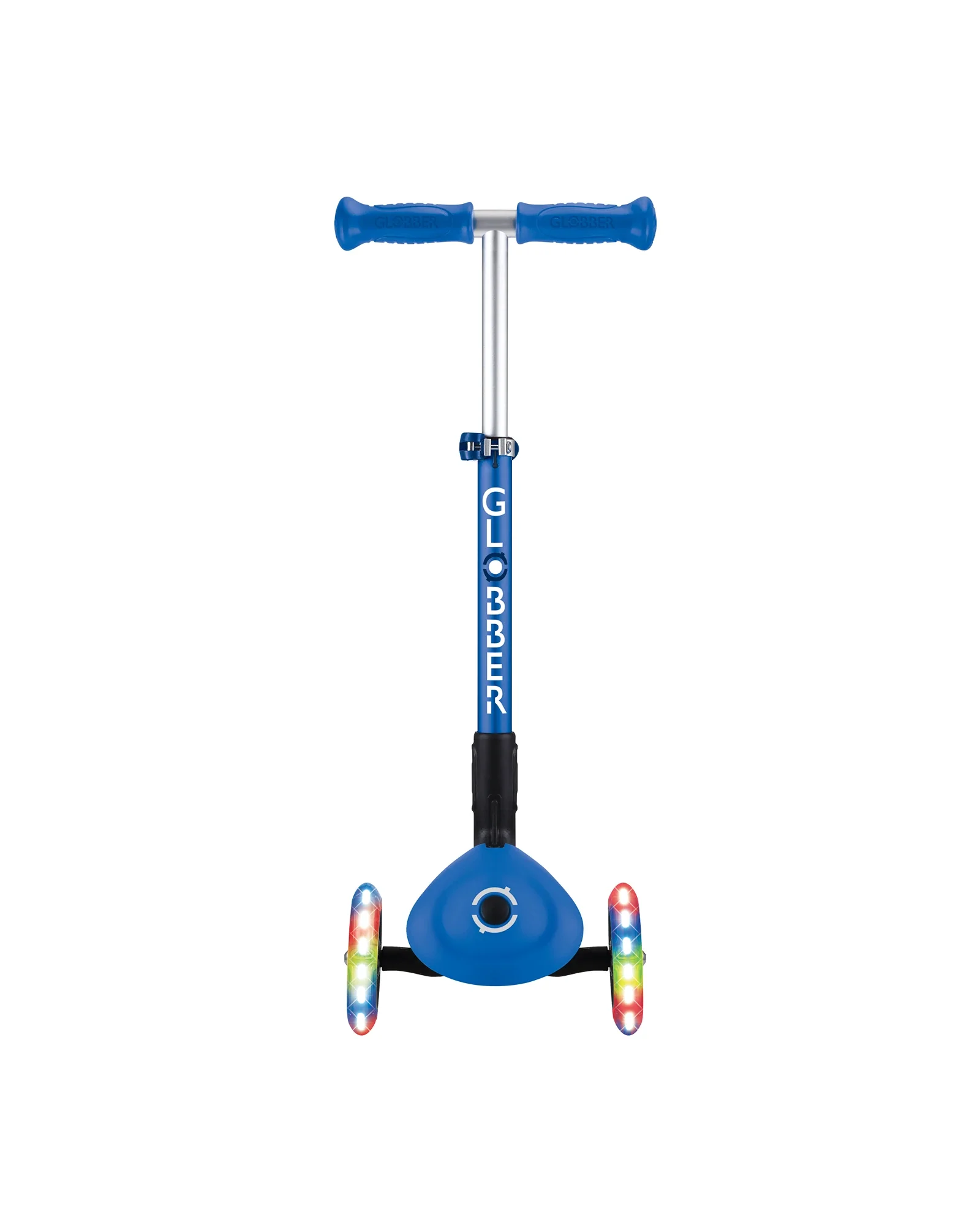 Globber Junior Primo Foldable Lights Scooter Navy Blue - Image 4