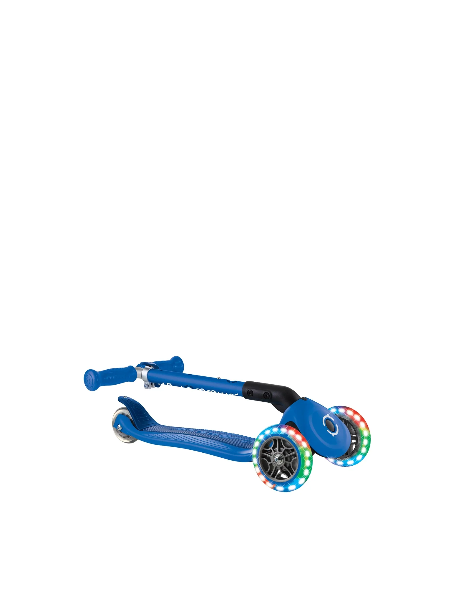 Globber Junior Primo Foldable Lights Scooter Navy Blue - Image 5