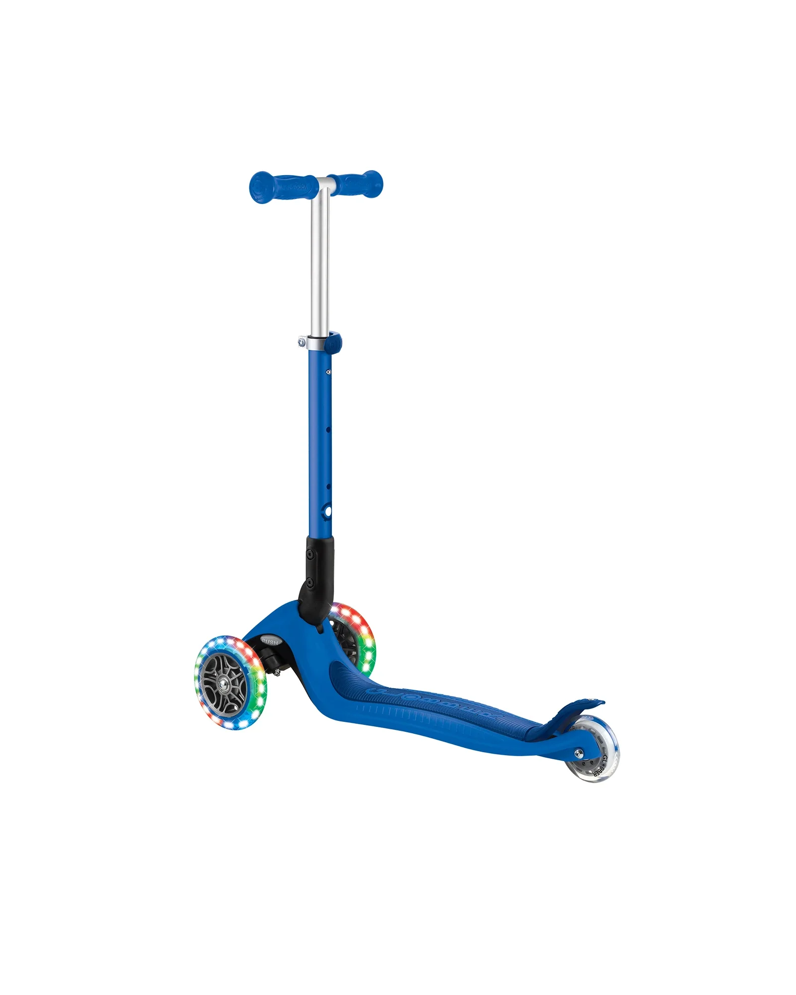 Globber Junior Primo Foldable Lights Scooter Navy Blue - Image 6