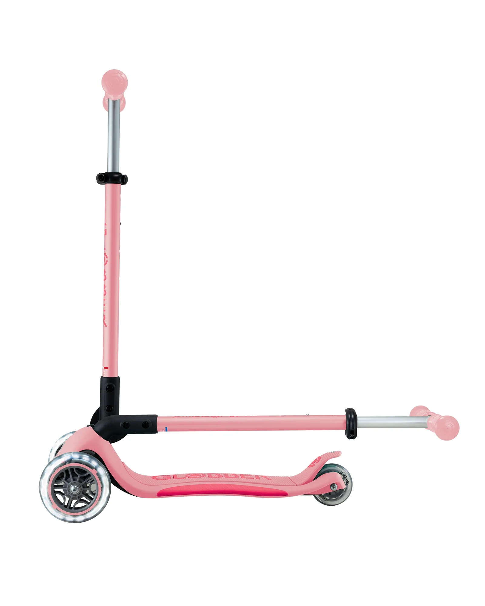 Globber Primo Fold Plus Lights Pink Coral - Image 13