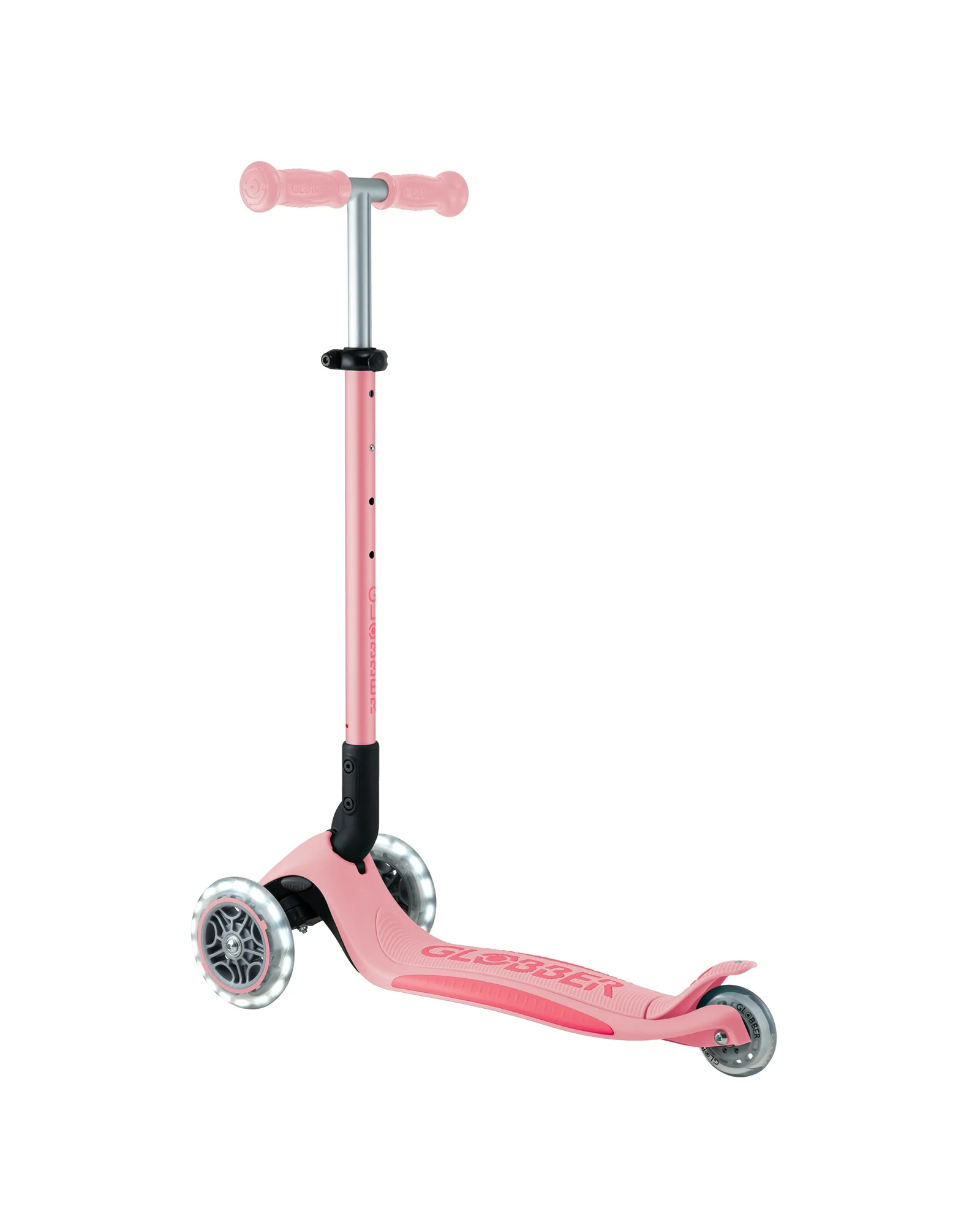 Globber Primo Fold Plus Lights Pink Coral - Image 3